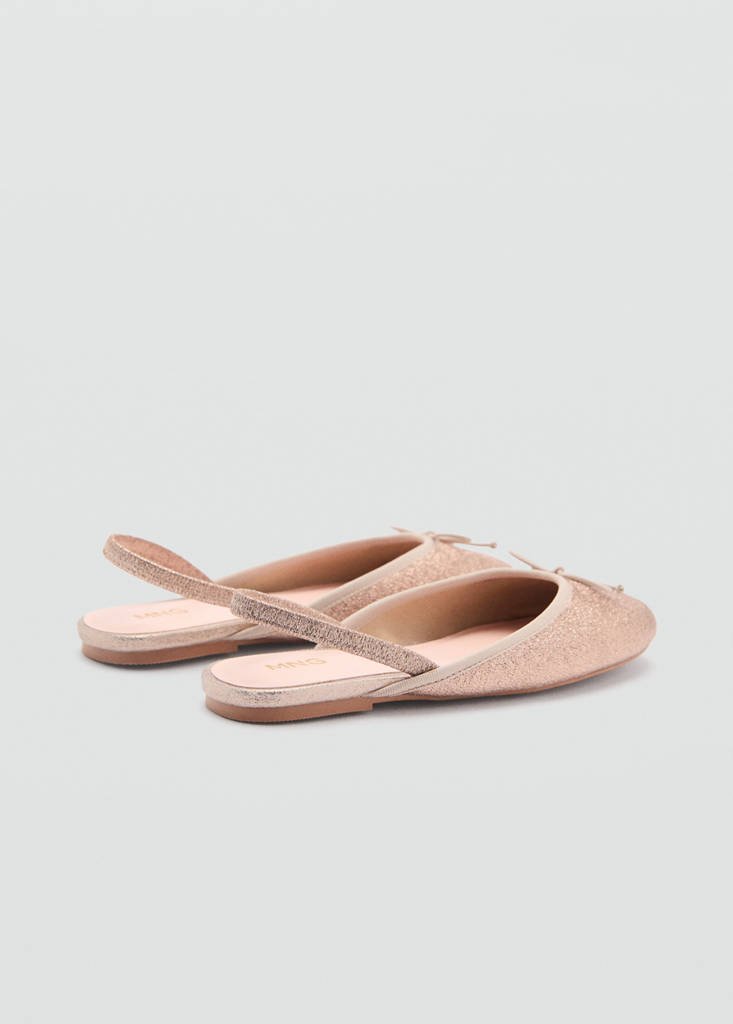 Glitter ballet flats with bow - thumbnail 3