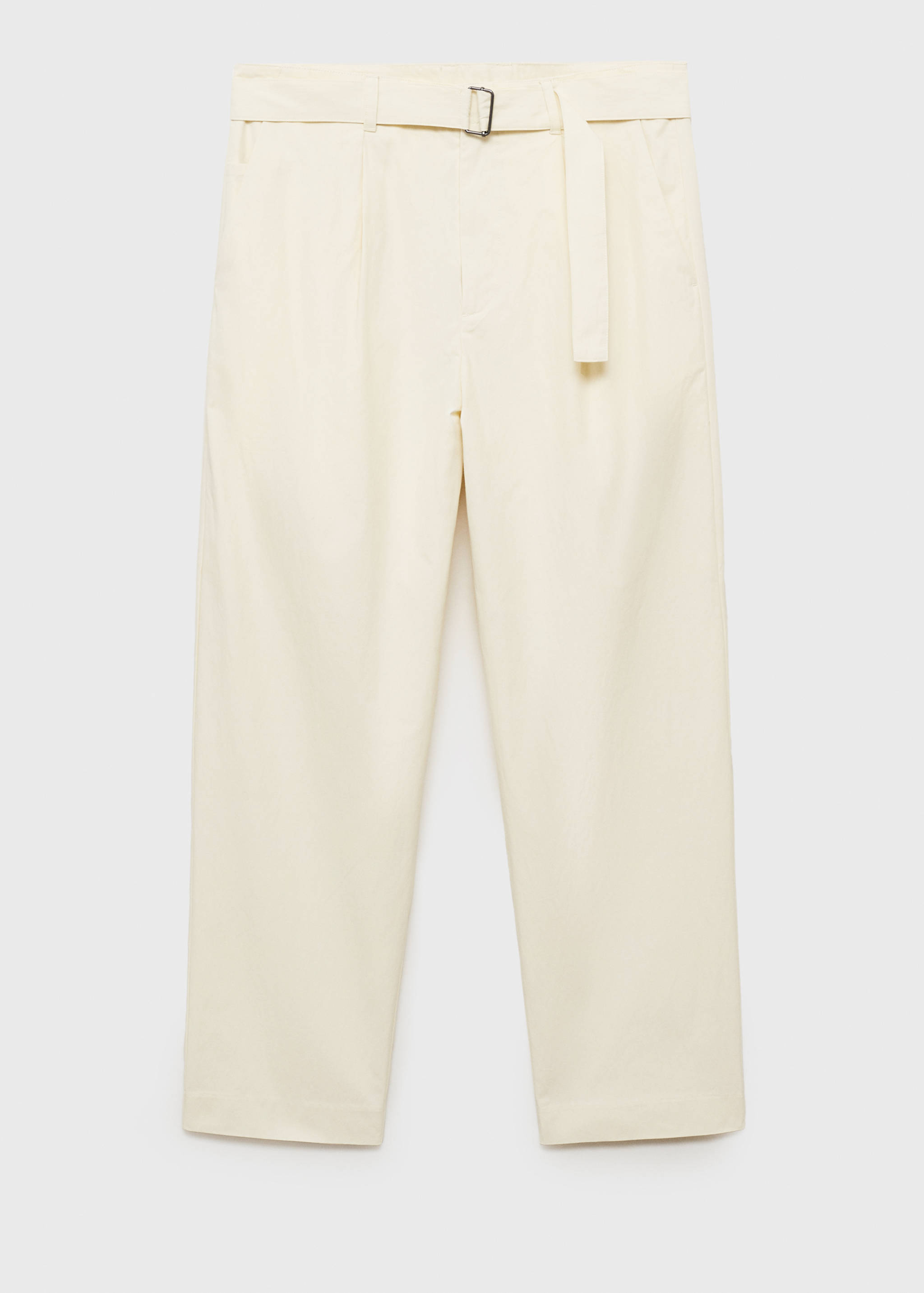 Relaxed-fit pants with belt - Article without model