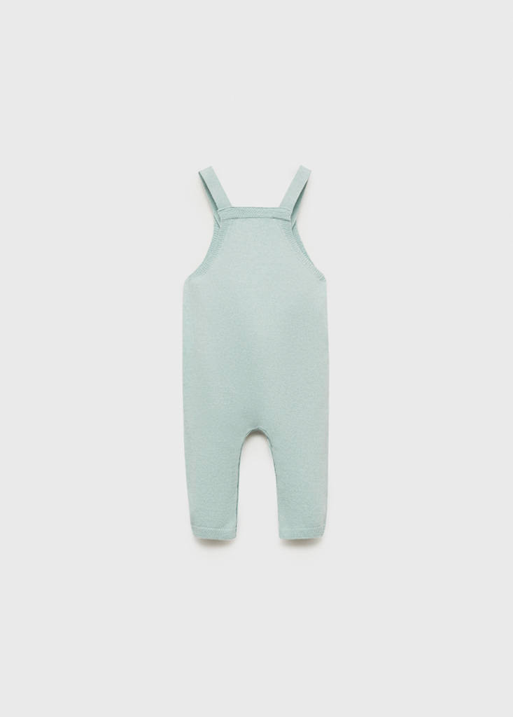Knitted dungarees — Aqua Green