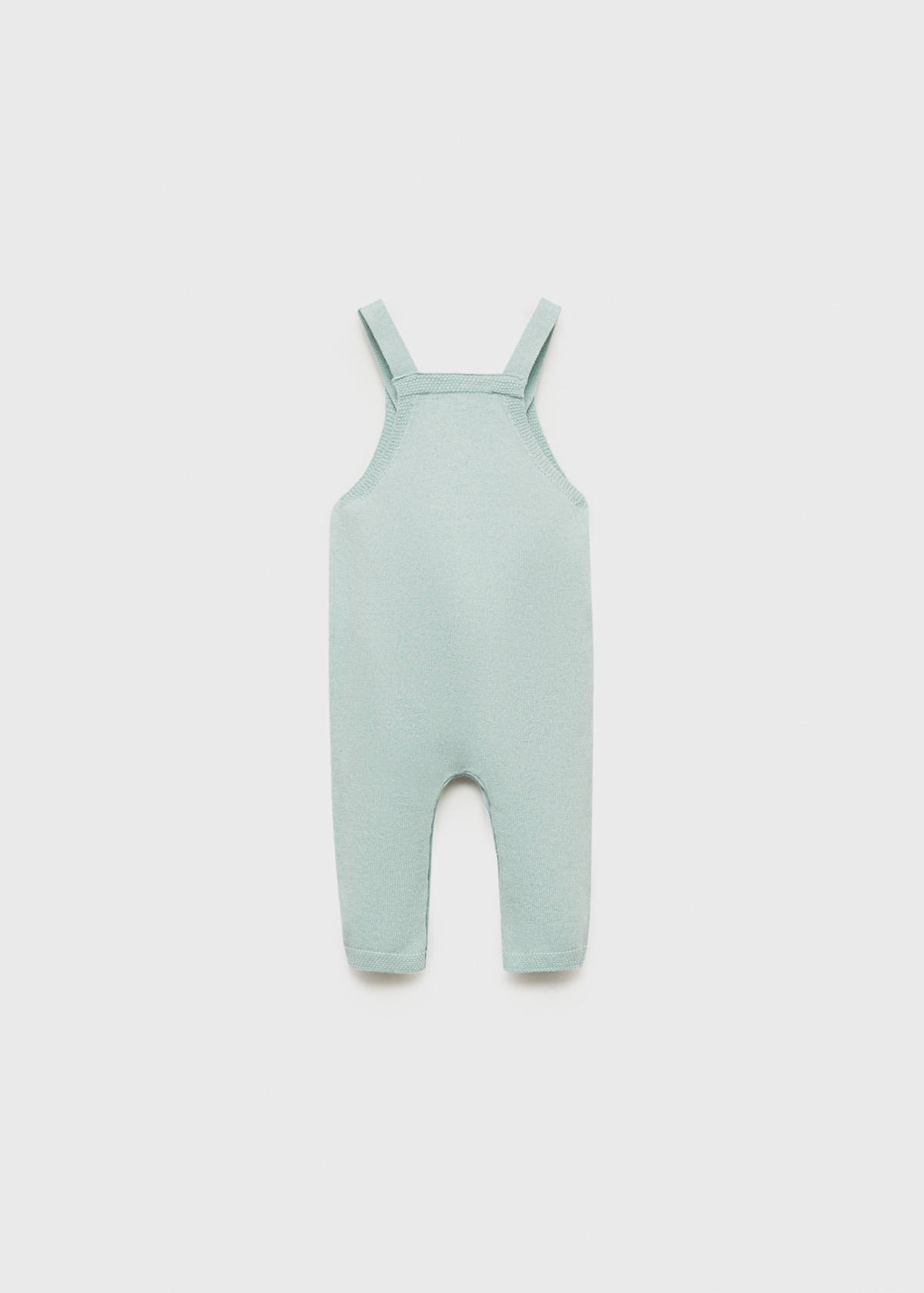 Knitted dungarees — Aqua Green