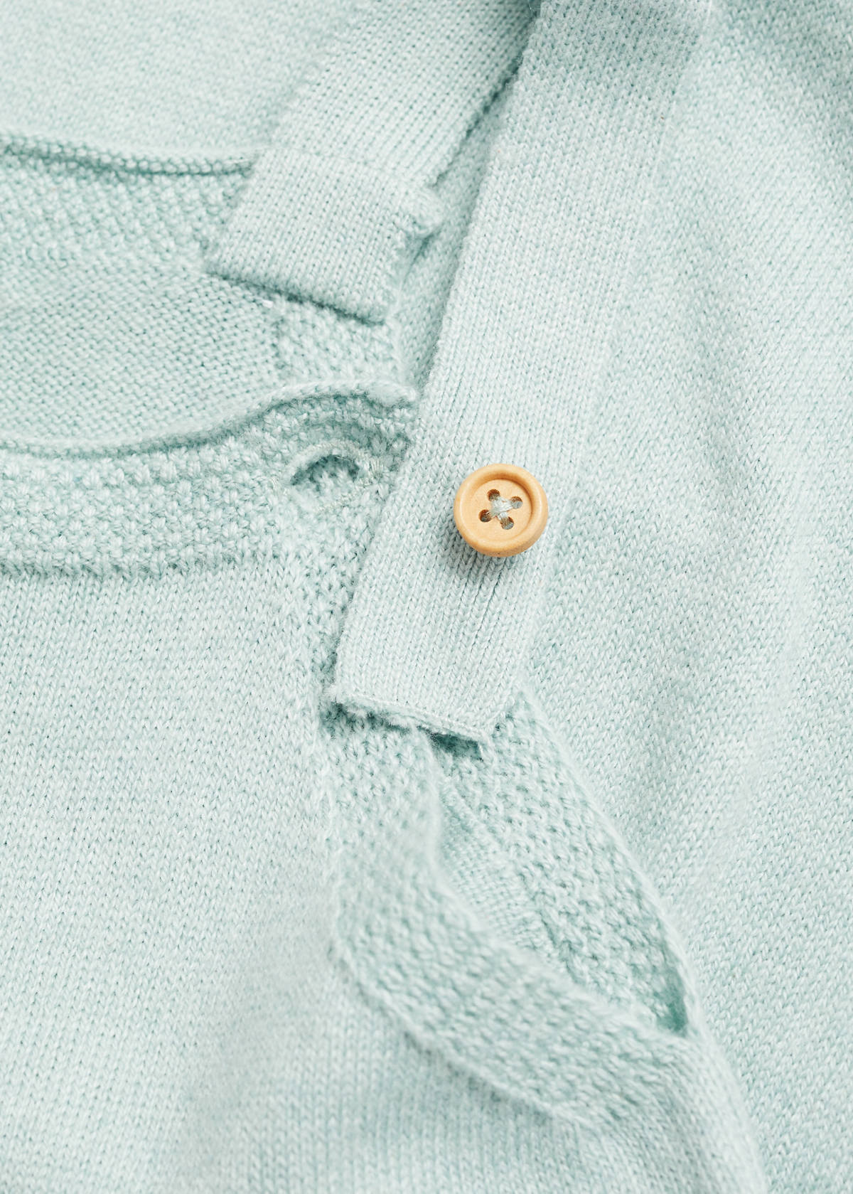 Knitted dungarees — Aqua Green