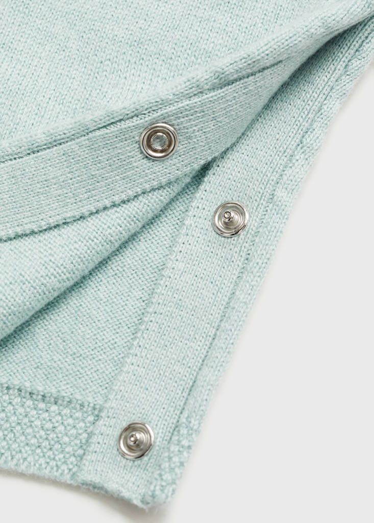 Knitted dungarees — Aqua Green