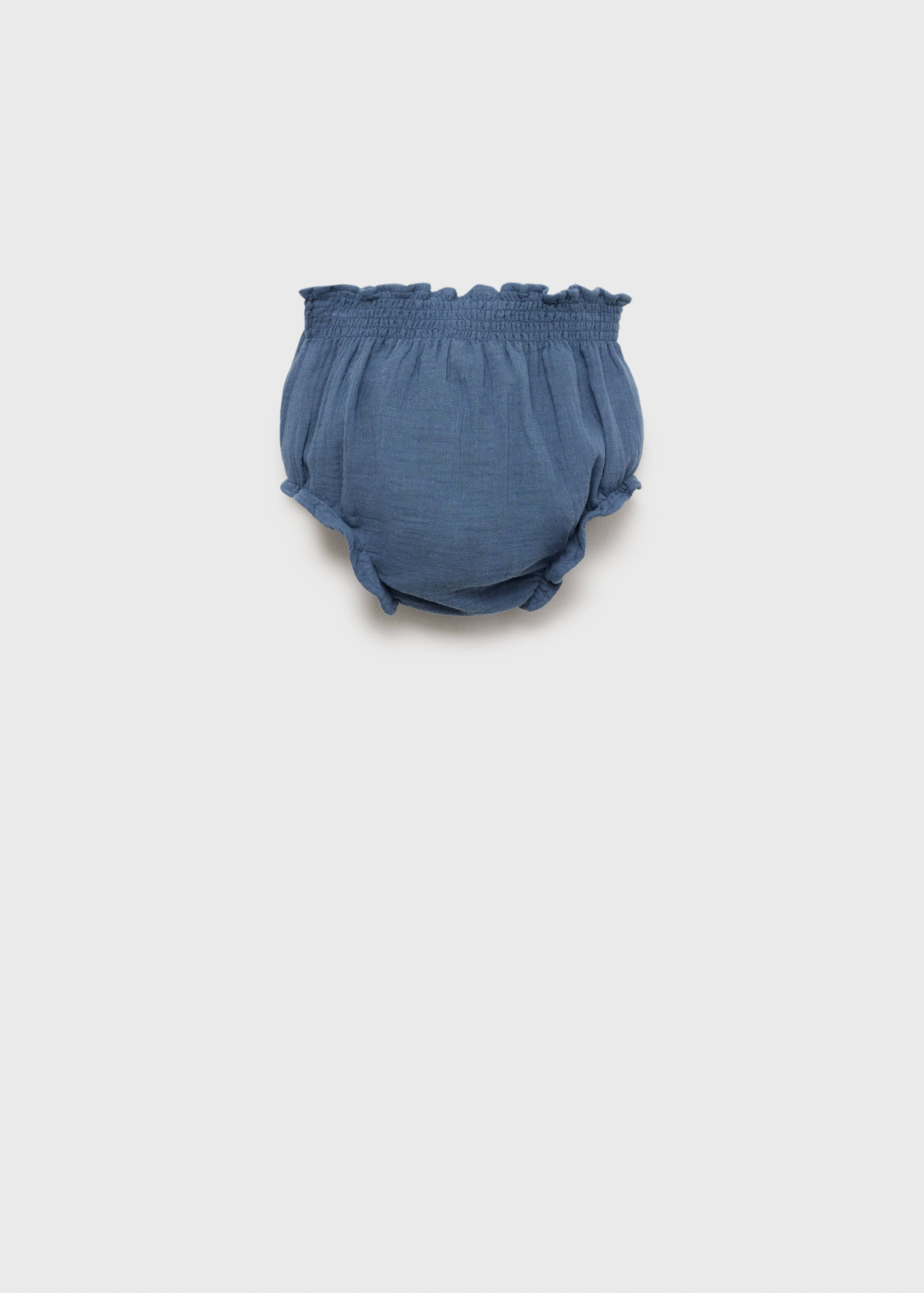 Denim-effect cotton shorts - Reverse of the article
