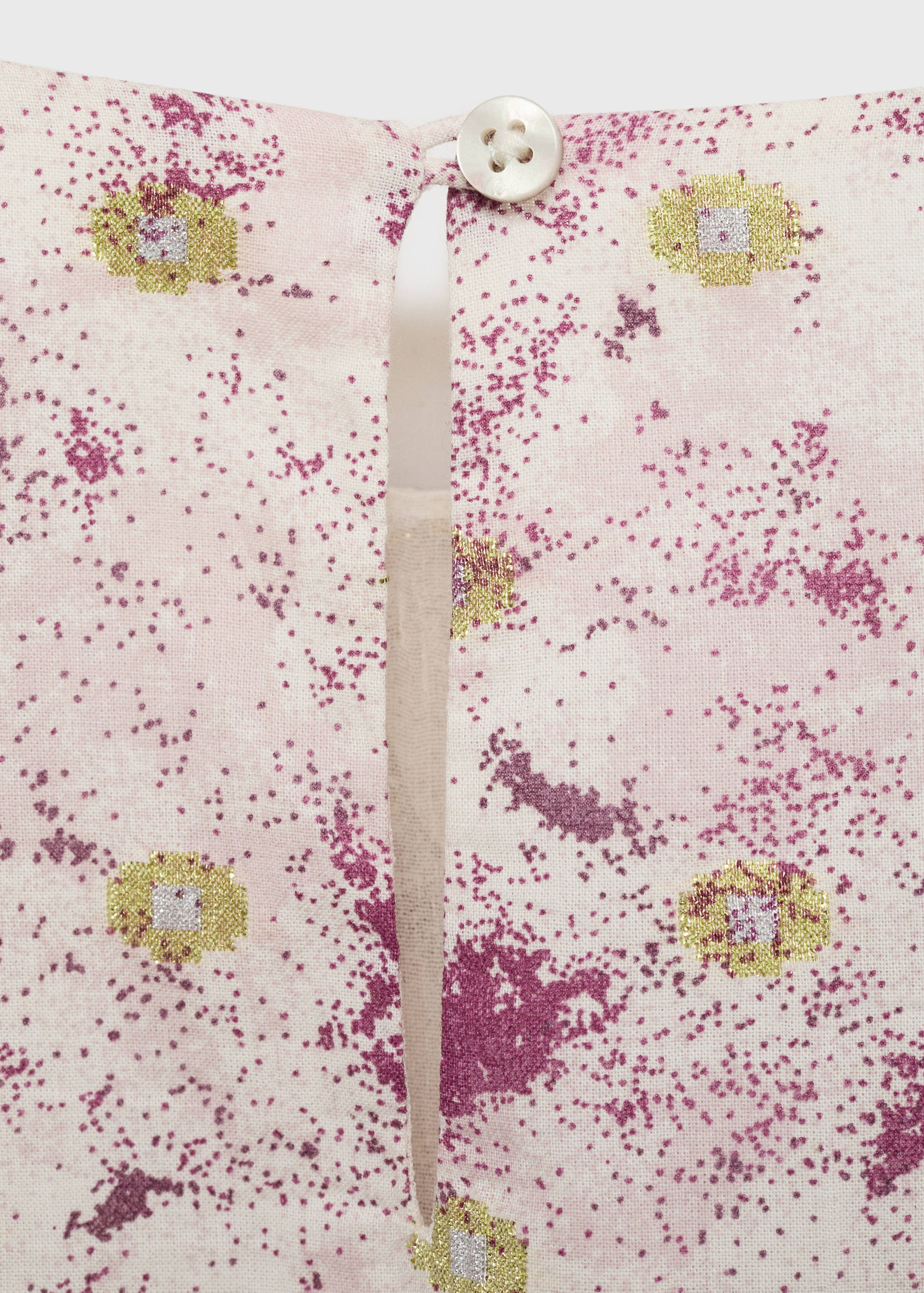 Printed short dress - Details of the article 0