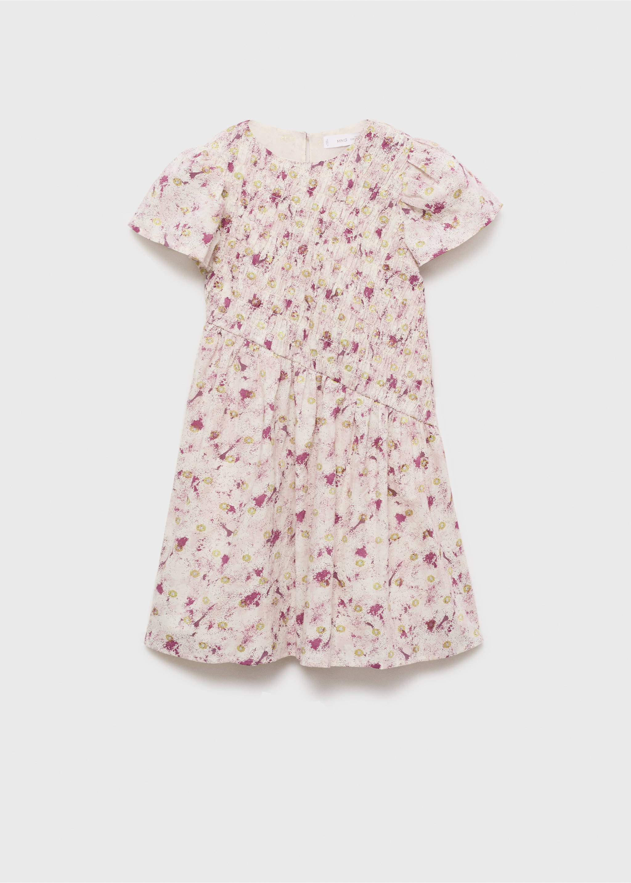 Desenli kısa elbise - Modelsiz ürün, Pembe. Ref: 87054404-00.