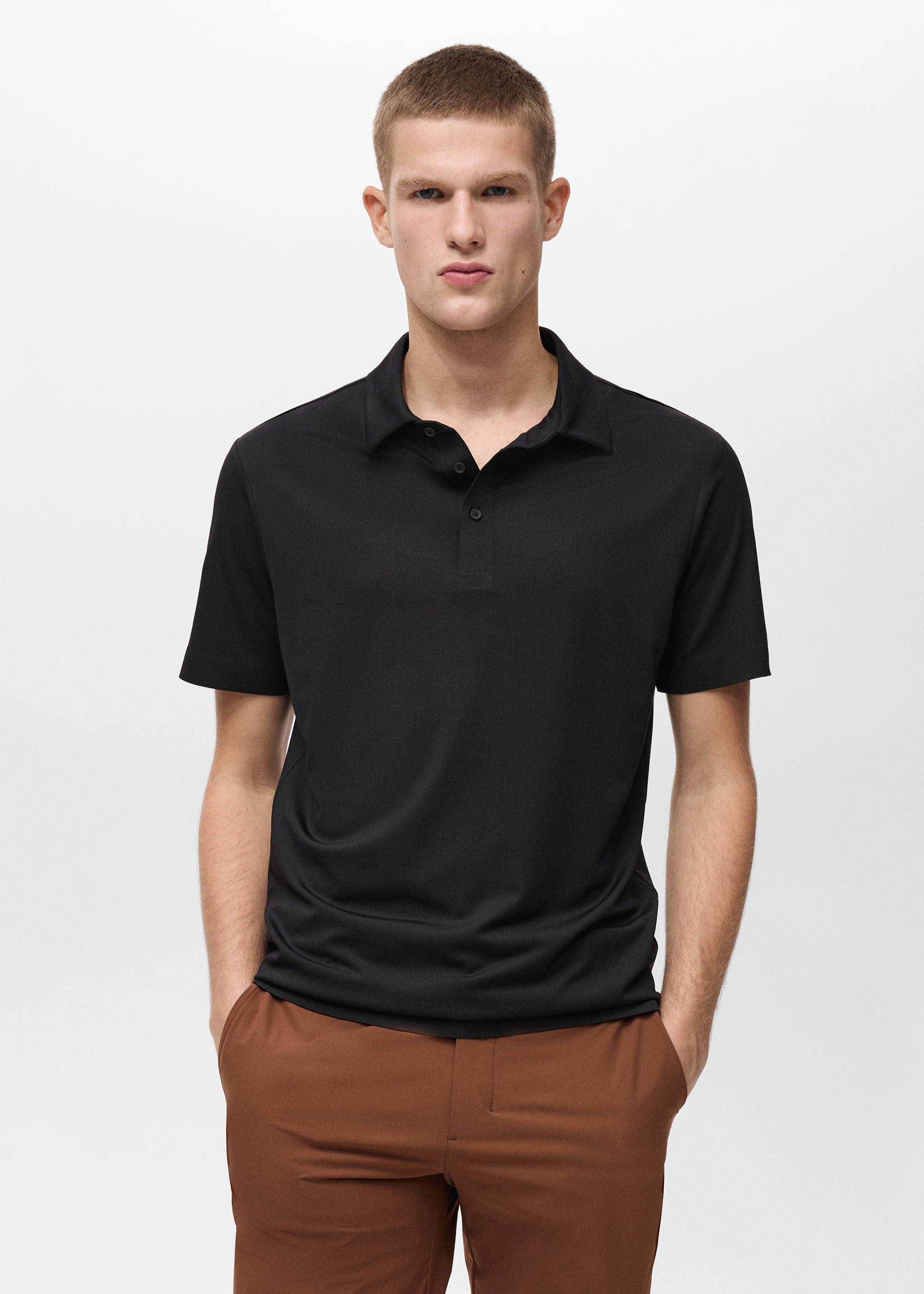 COOLMAX® slim fit polo shirt - Medium plane