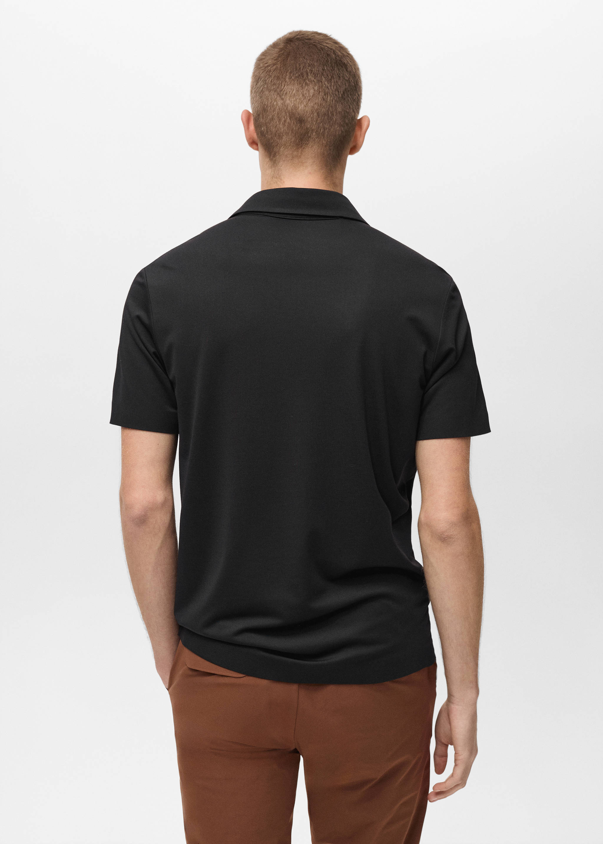 COOLMAX® slim fit polo shirt - Reverse of the article