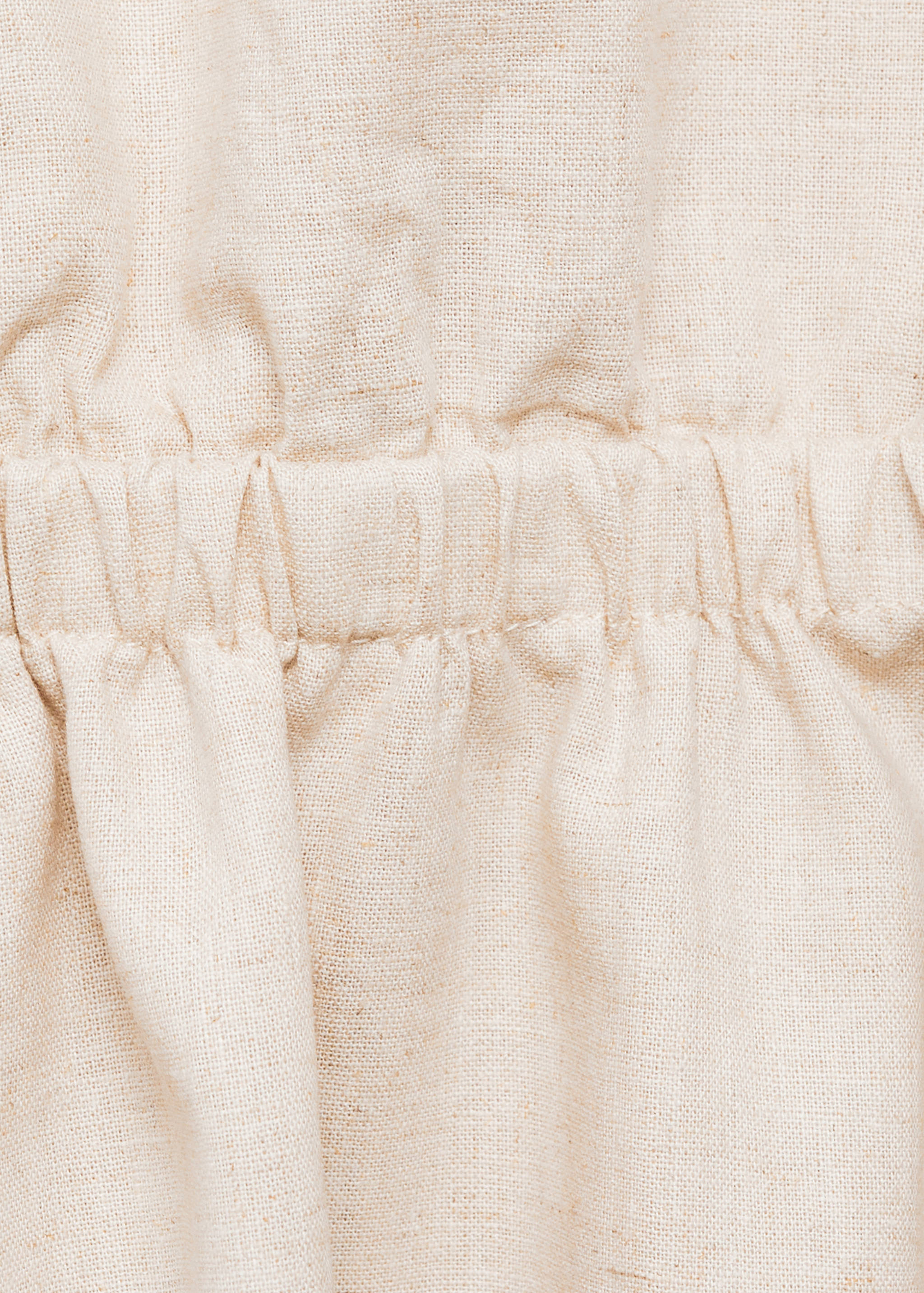 Robe lin détail froncé - Détail de l'article 0