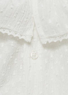 Ruffle neck blouse — Off White 2