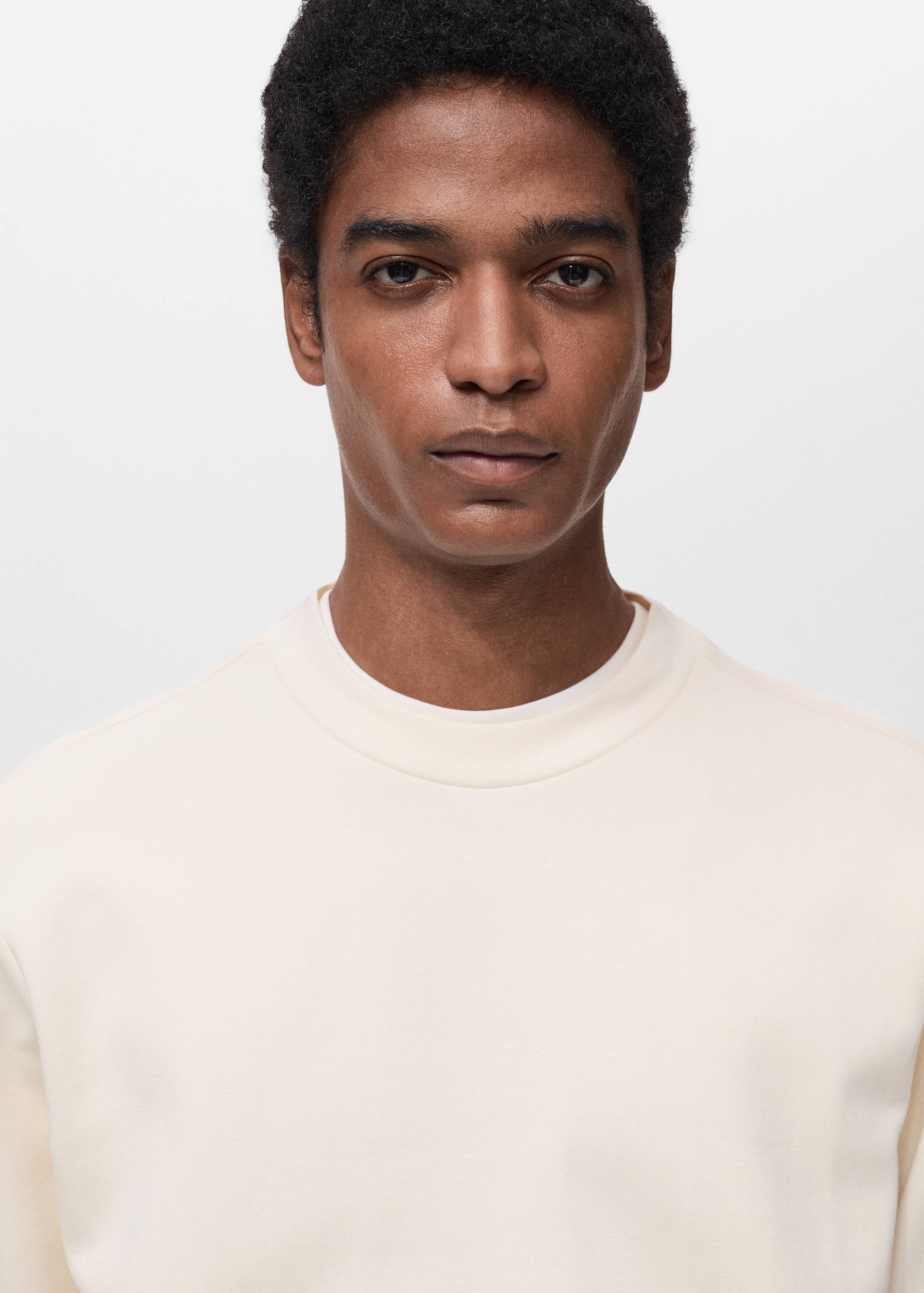 بلوزة قطنية بقصّة منتظمة - تفاصيل المنتج 1