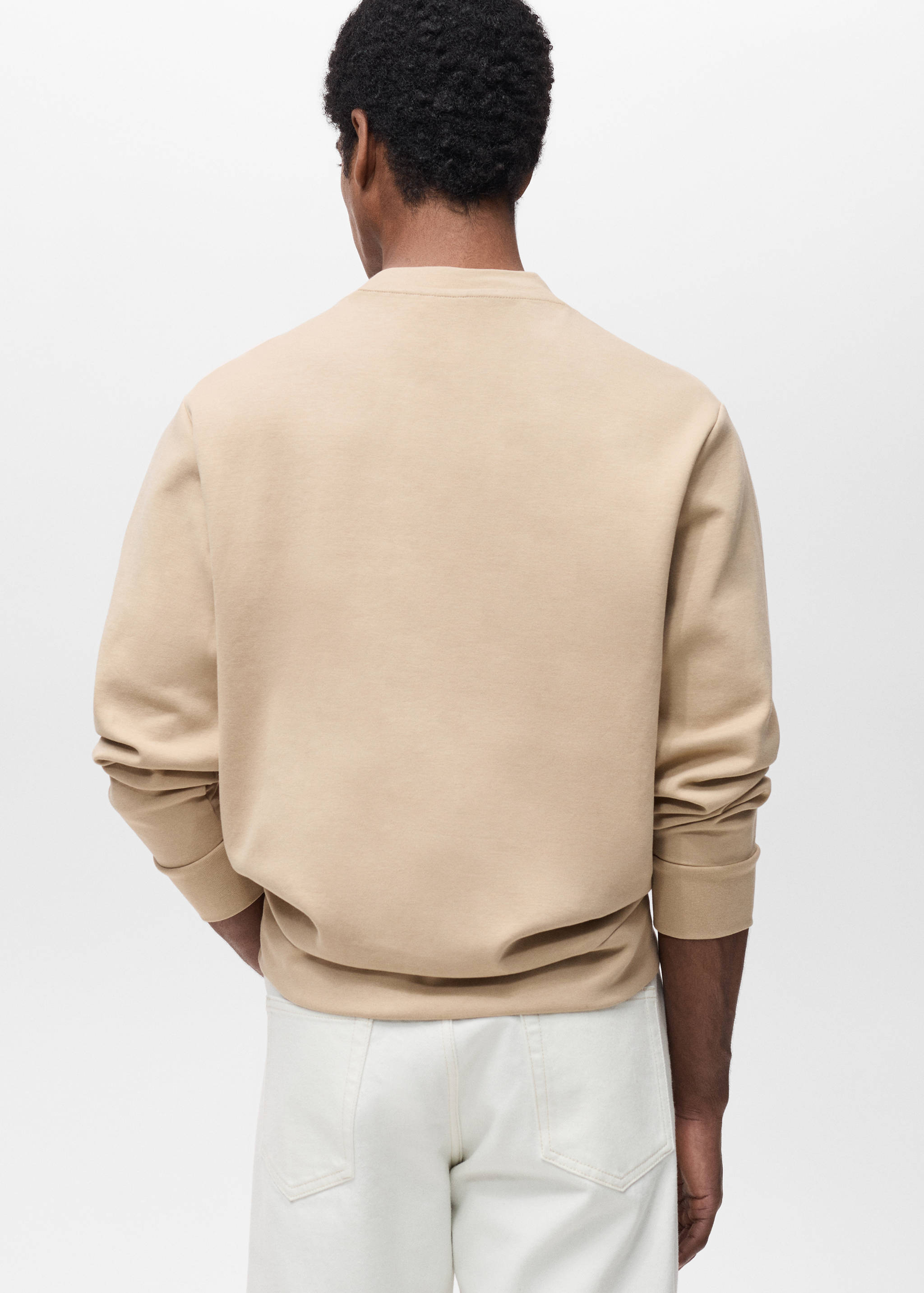 Regular-fit cotton sweatshirt - Reverse of the article