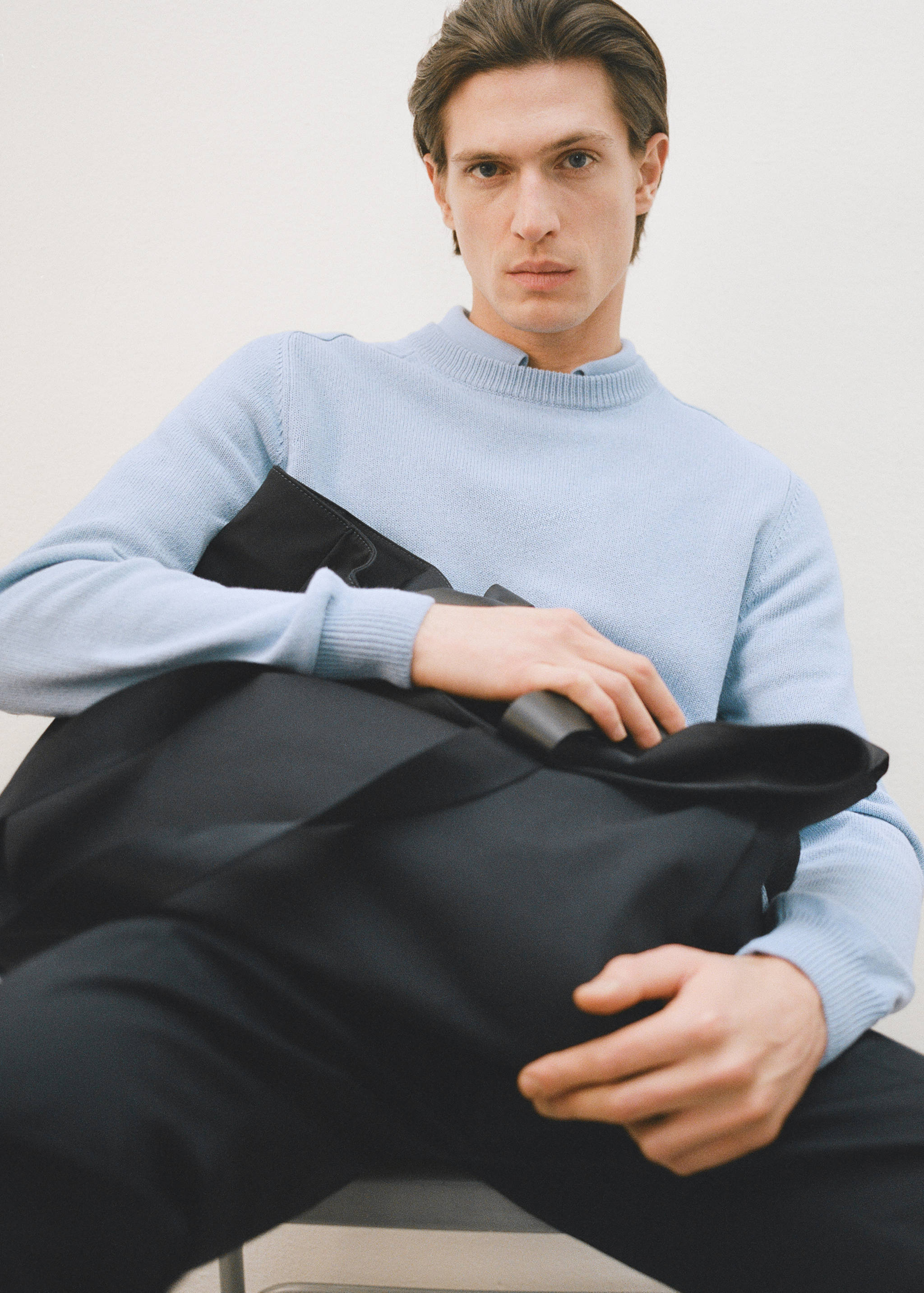 Knitted cotton sweater - Details of the article 3