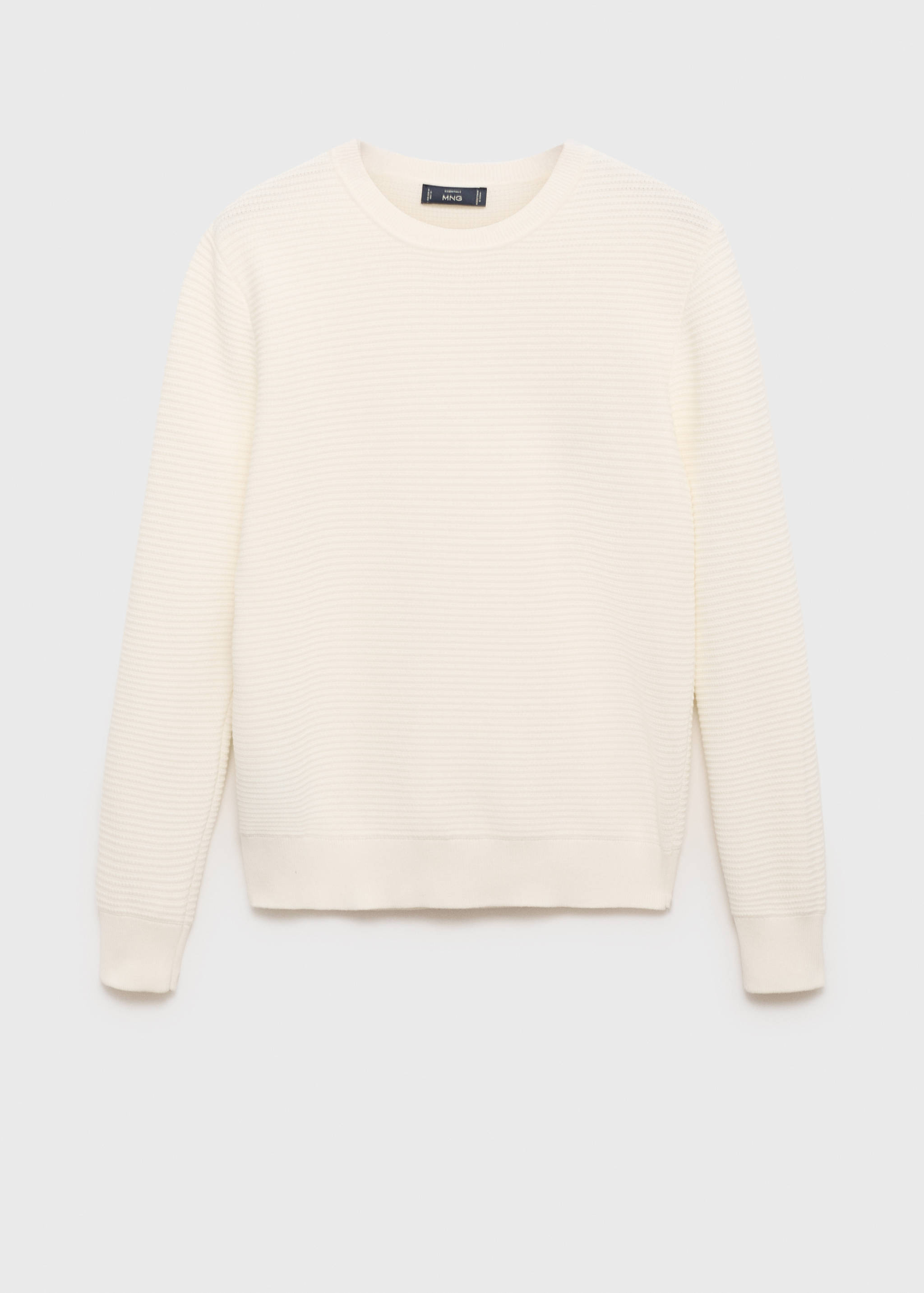 100% cotton braided sweater - Article without model