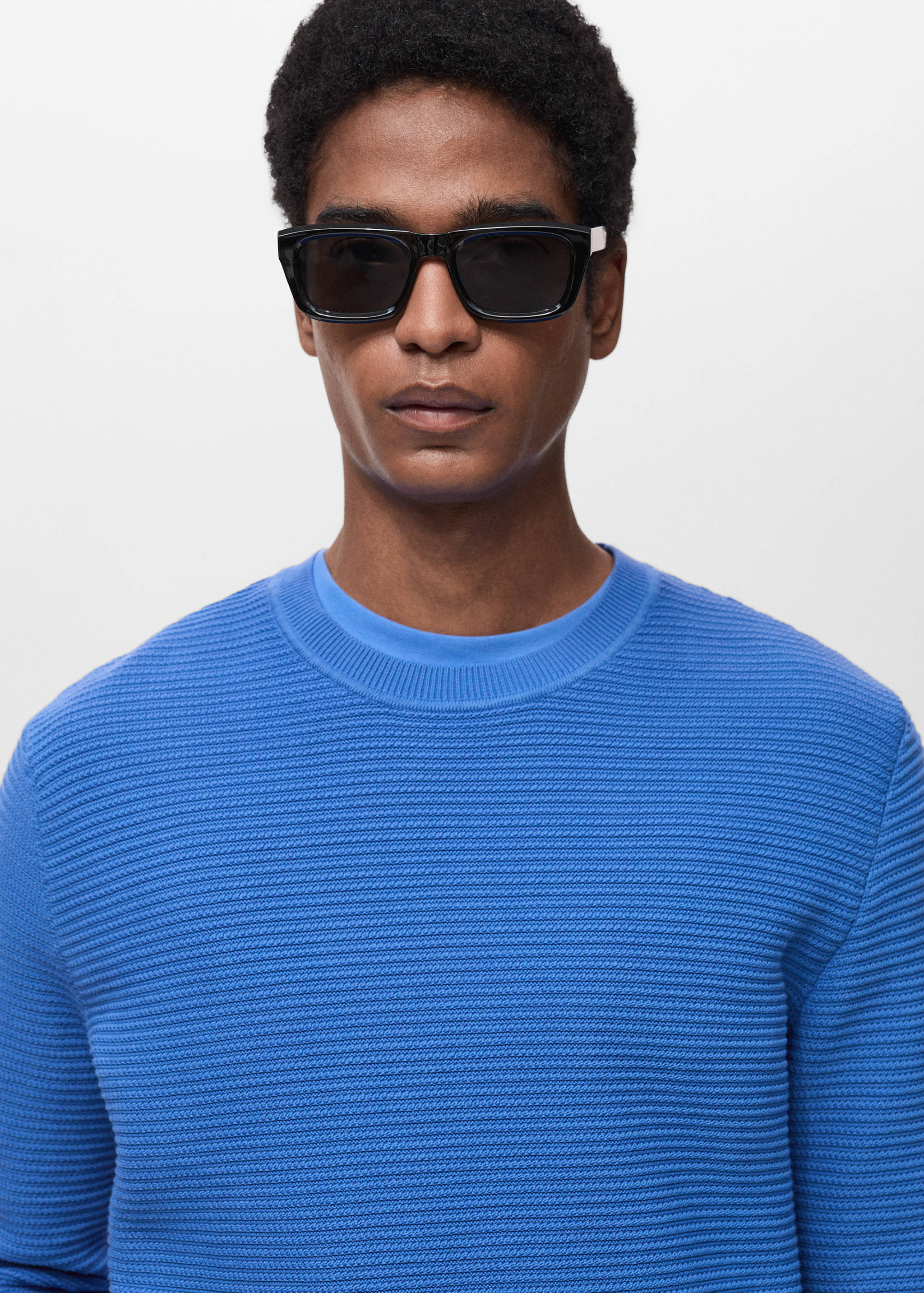 100% cotton braided sweater - Details of the article 1