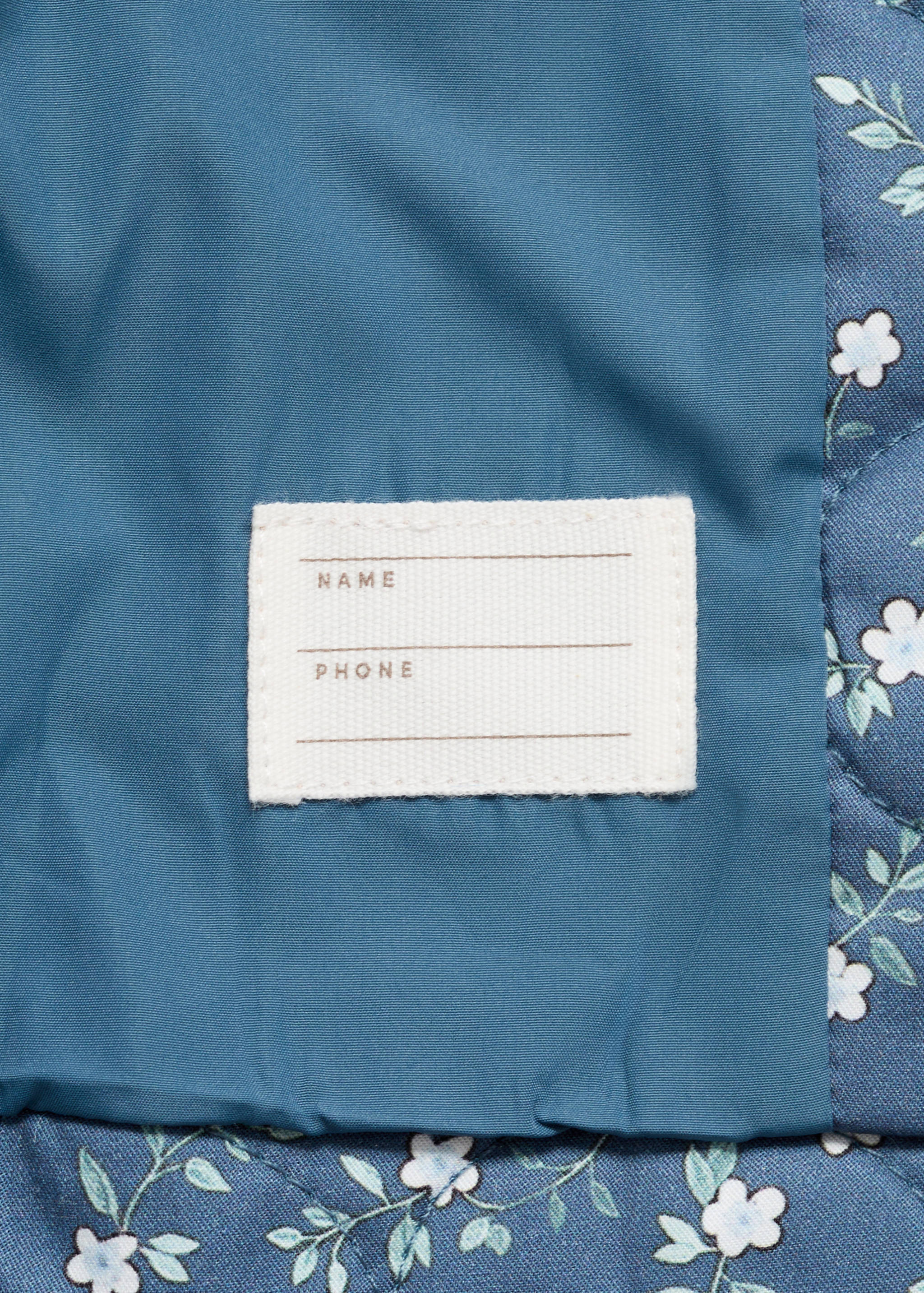 Anorak acolchado estampado floral - Detalle del artículo 0