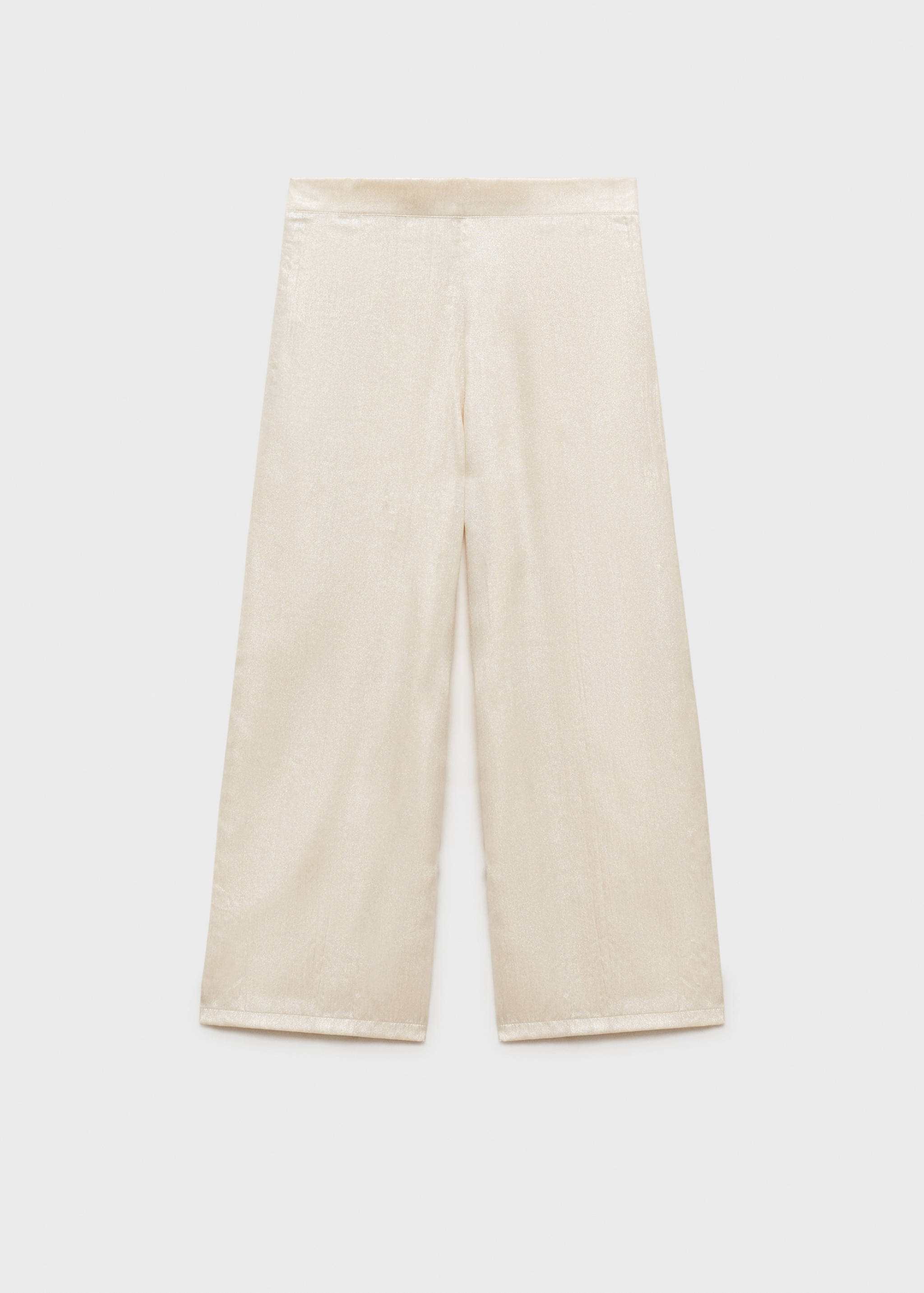 Metalik düz kesim pantolon - Modelsiz ürün