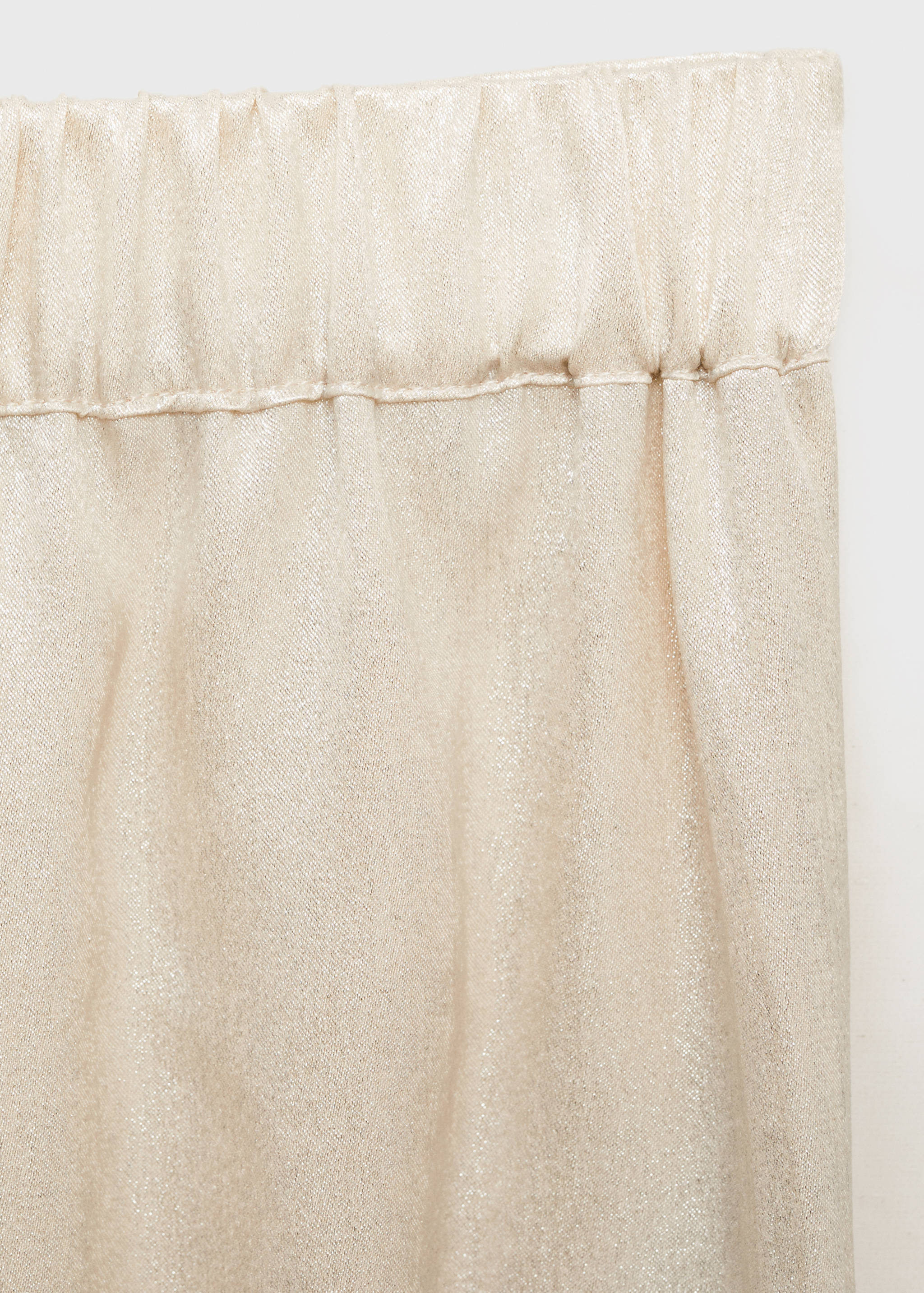 Metalik düz kesim pantolon - Ürün detayı 0