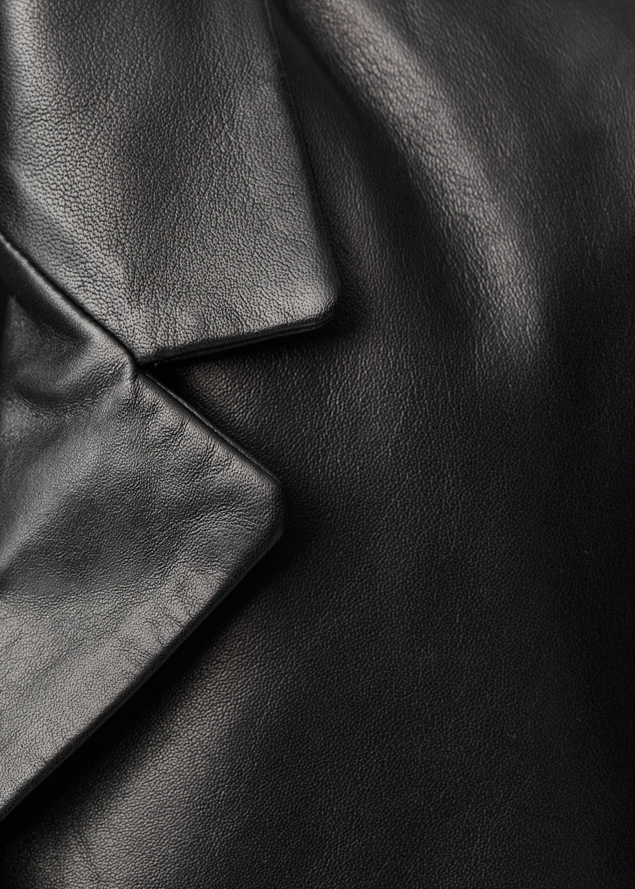 Leather jacket with buttons - Details of the article 0