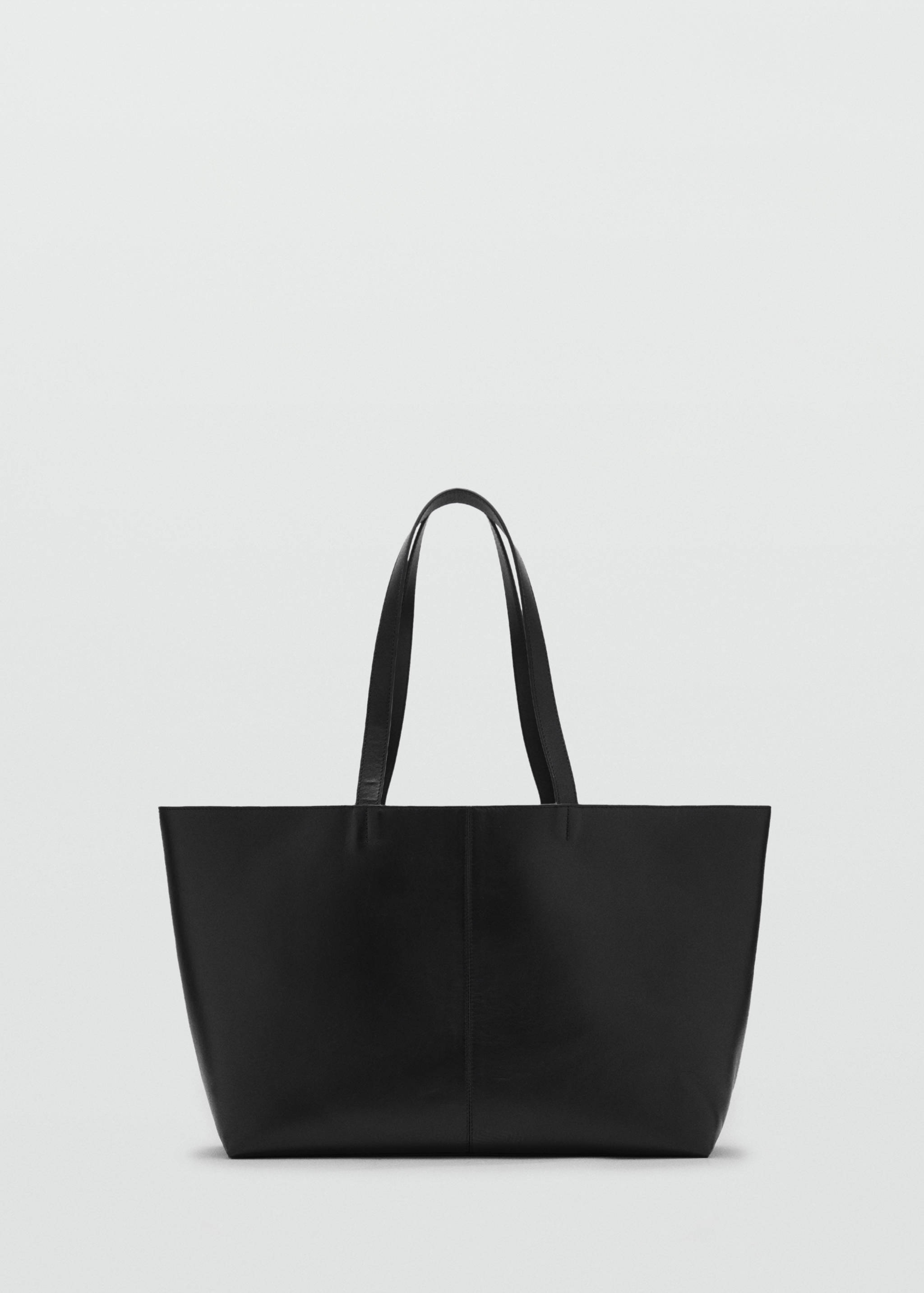 Large leather shopper bag - Article without model