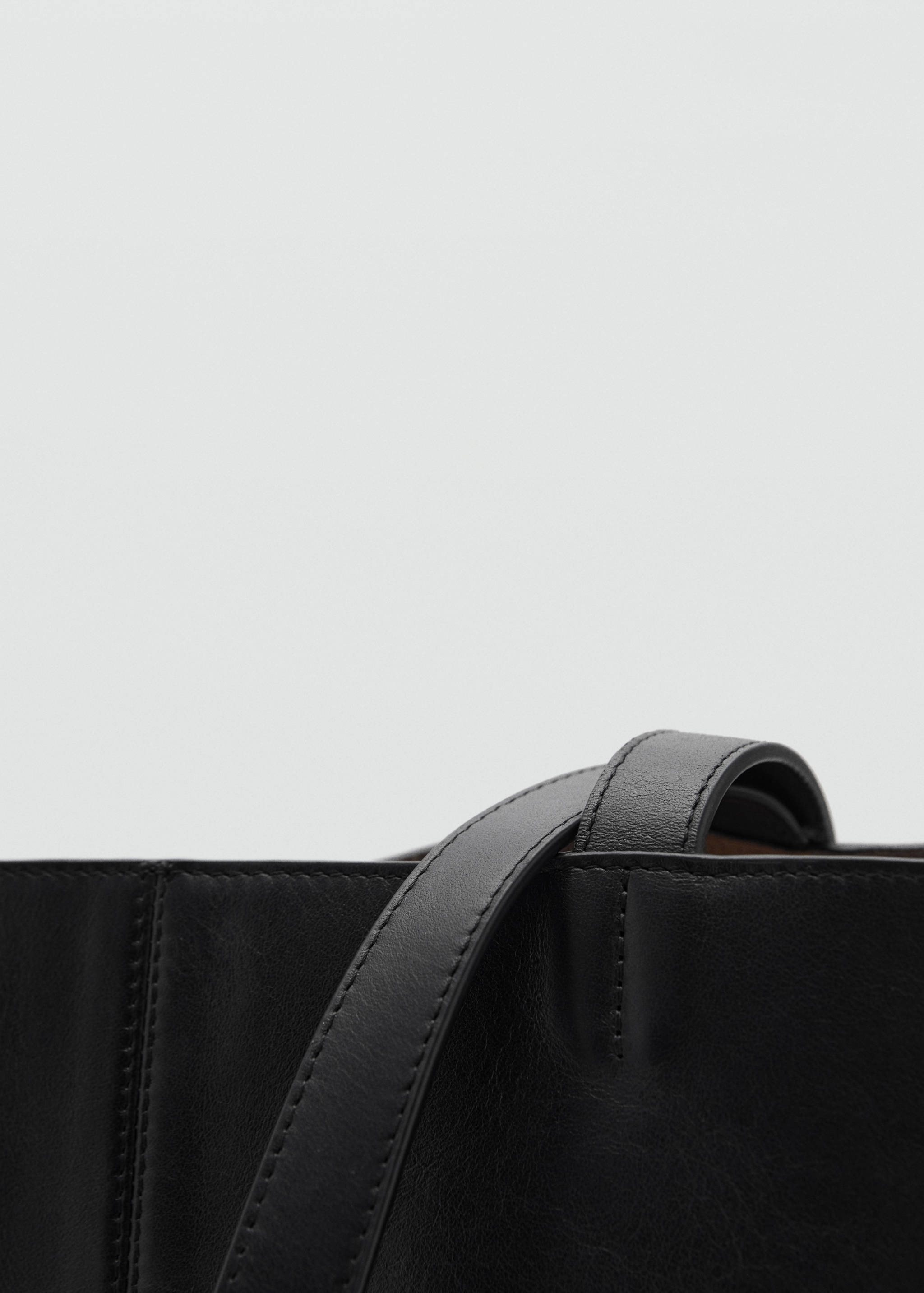 Large leather shopper bag - Details of the article 2
