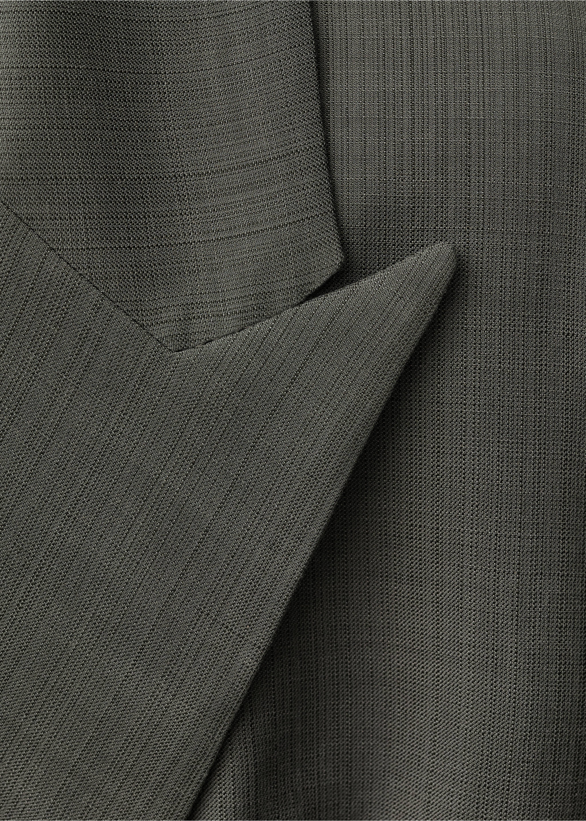 Oversized double-breasted suit jacket - Details of the article 0, Khaki. Ref: 87054420-00.