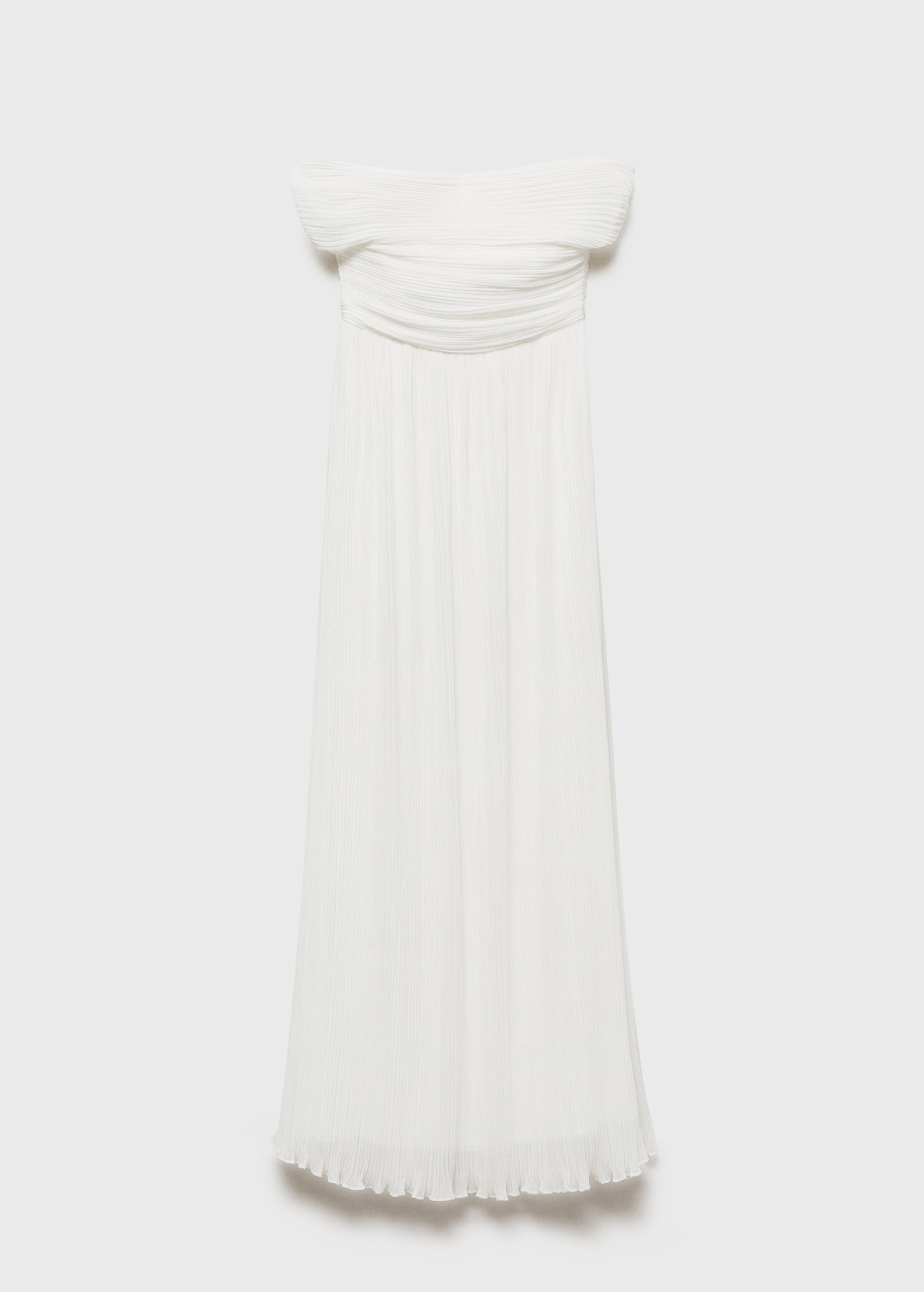 Robe plissée épaules dénudées - Article sans modèle