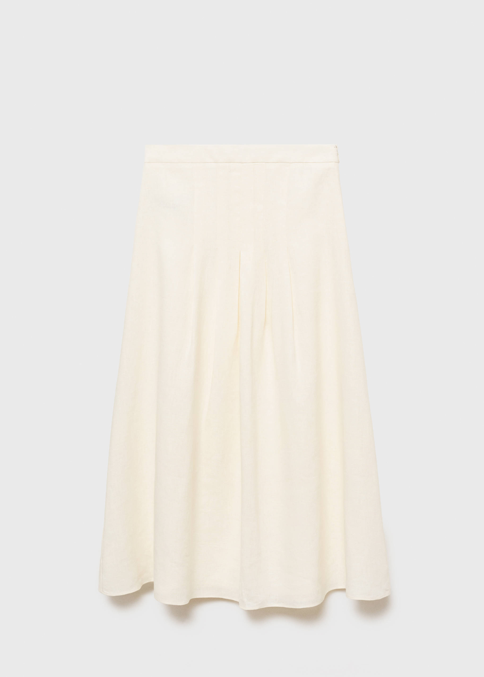 Long linen skirt with pleats - Article without model