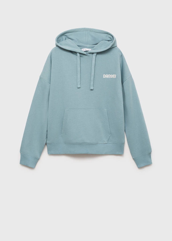 Hoodie cotton sweatshirt — Pastel Green