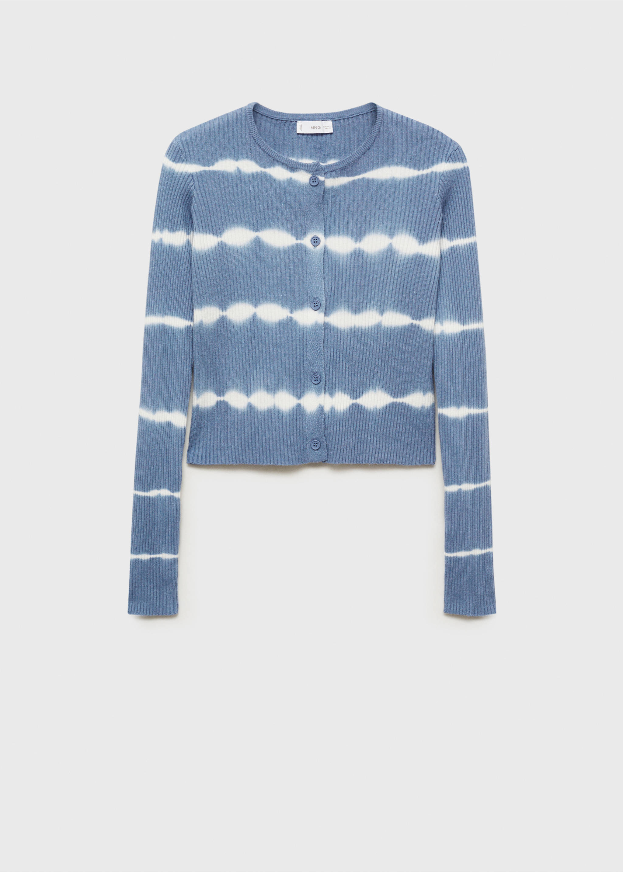 Fine-knit cardigan - Article without model, Sky Blue. Ref: 87054786-00.