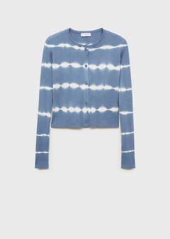 Fine-knit cardigan — Sky Blue 3