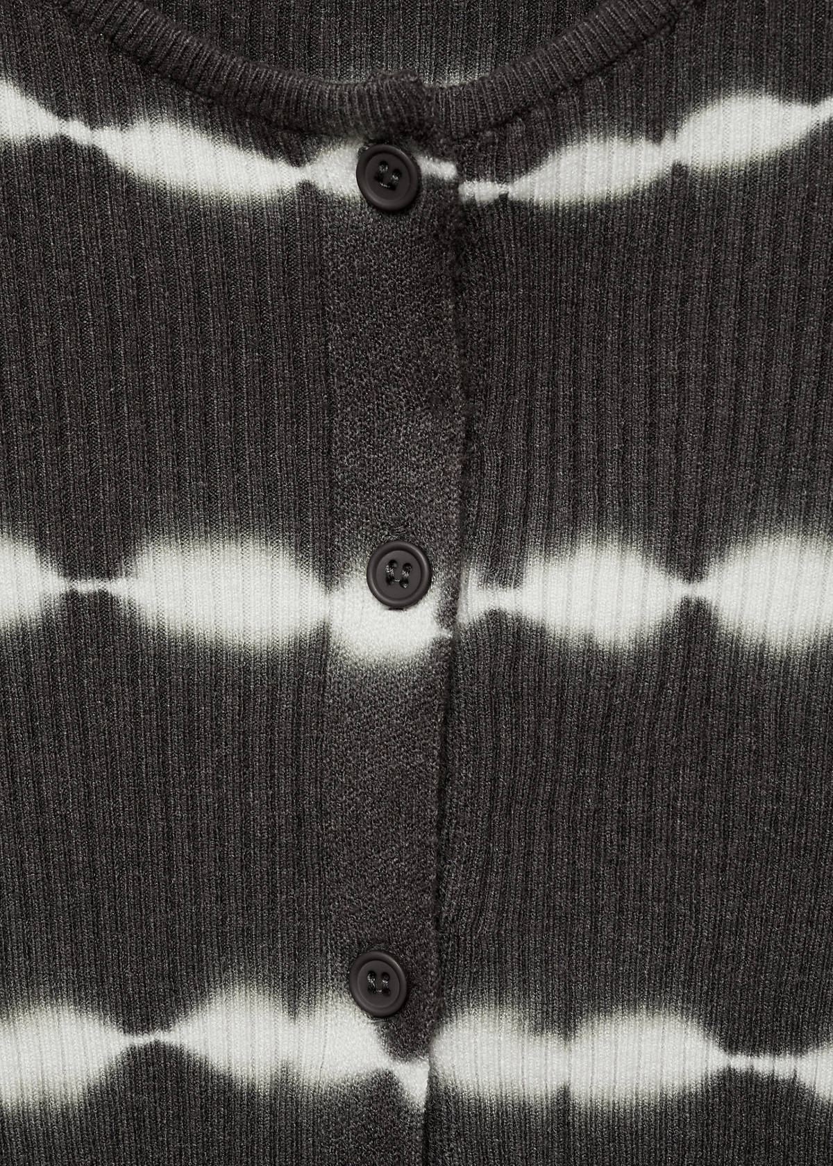 Fine-knit cardigan — Charcoal