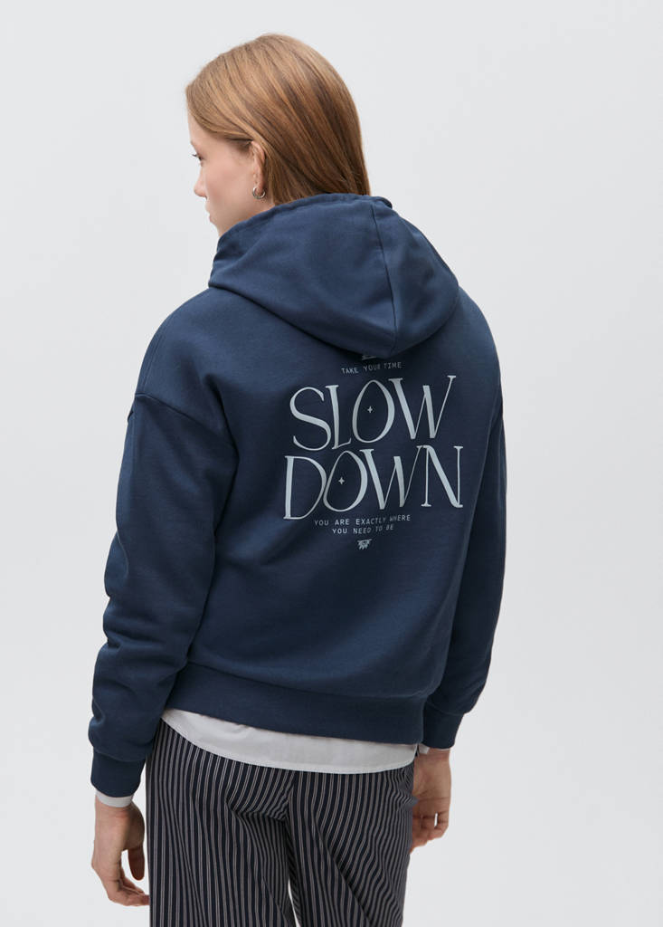 Hoodie cotton sweatshirt — Dark Navy