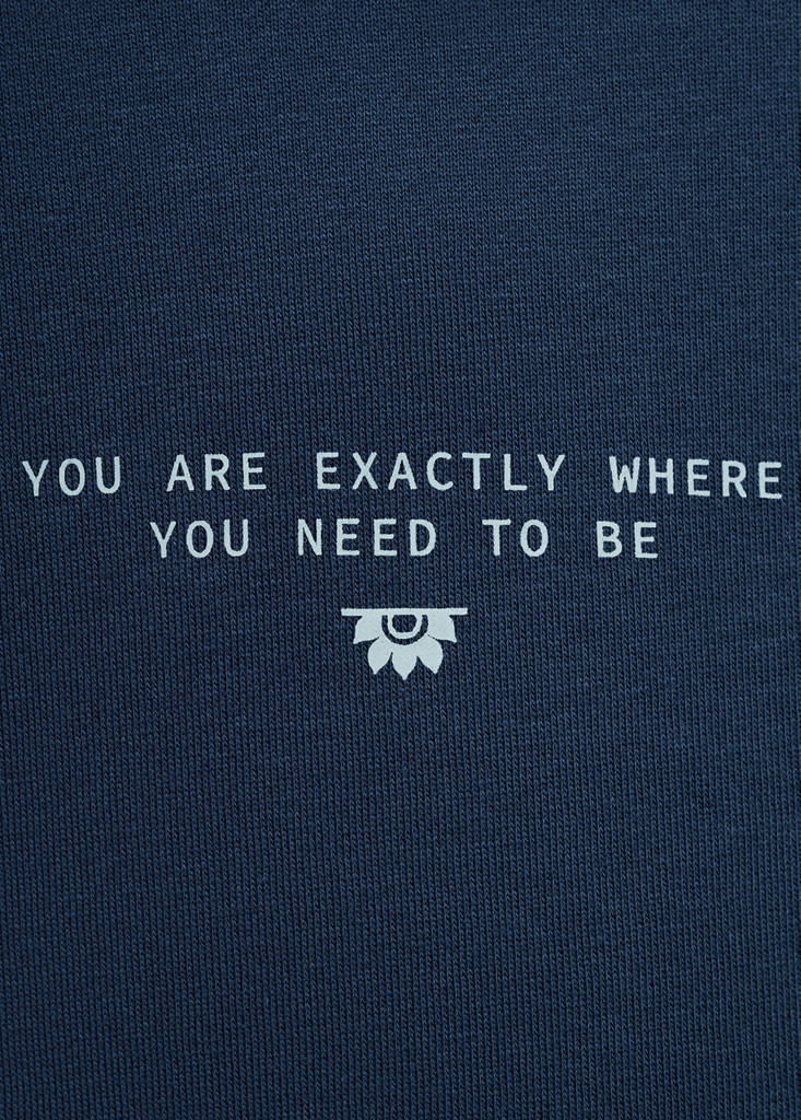 Hoodie cotton sweatshirt — Dark Navy