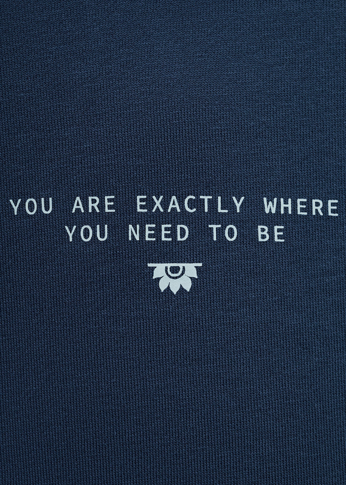 Hoodie cotton sweatshirt — Dark Navy