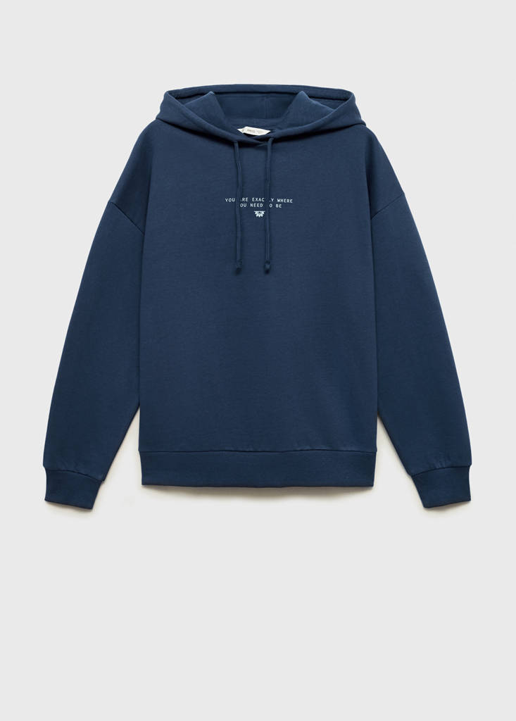 Hoodie cotton sweatshirt — Dark Navy