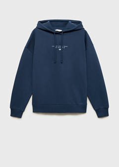 Hoodie cotton sweatshirt — Dark Navy 1