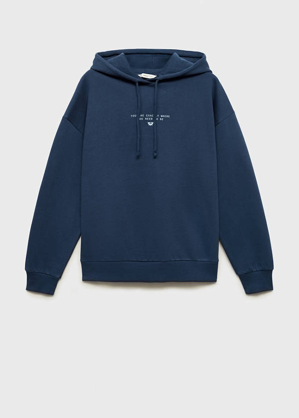 Hoodie cotton sweatshirt — Dark Navy