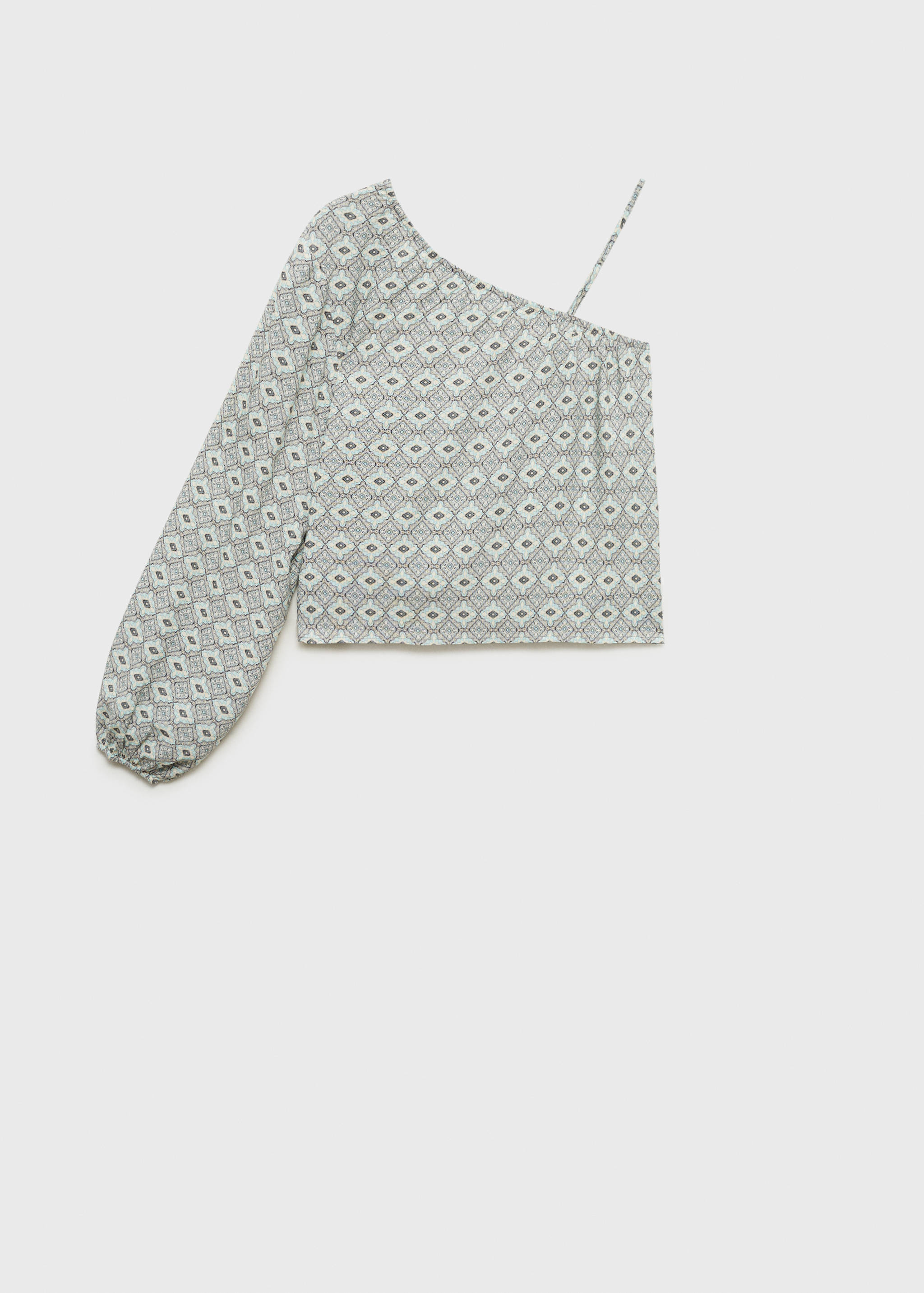 Asymmetrical printed blouse - Article without model