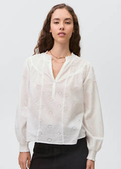 English embroidery blouse — Off White 1