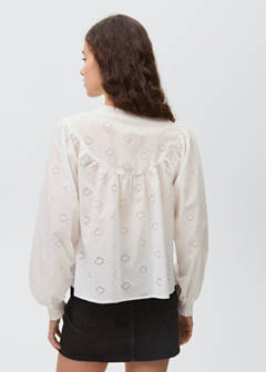 English embroidery blouse — Off White 6