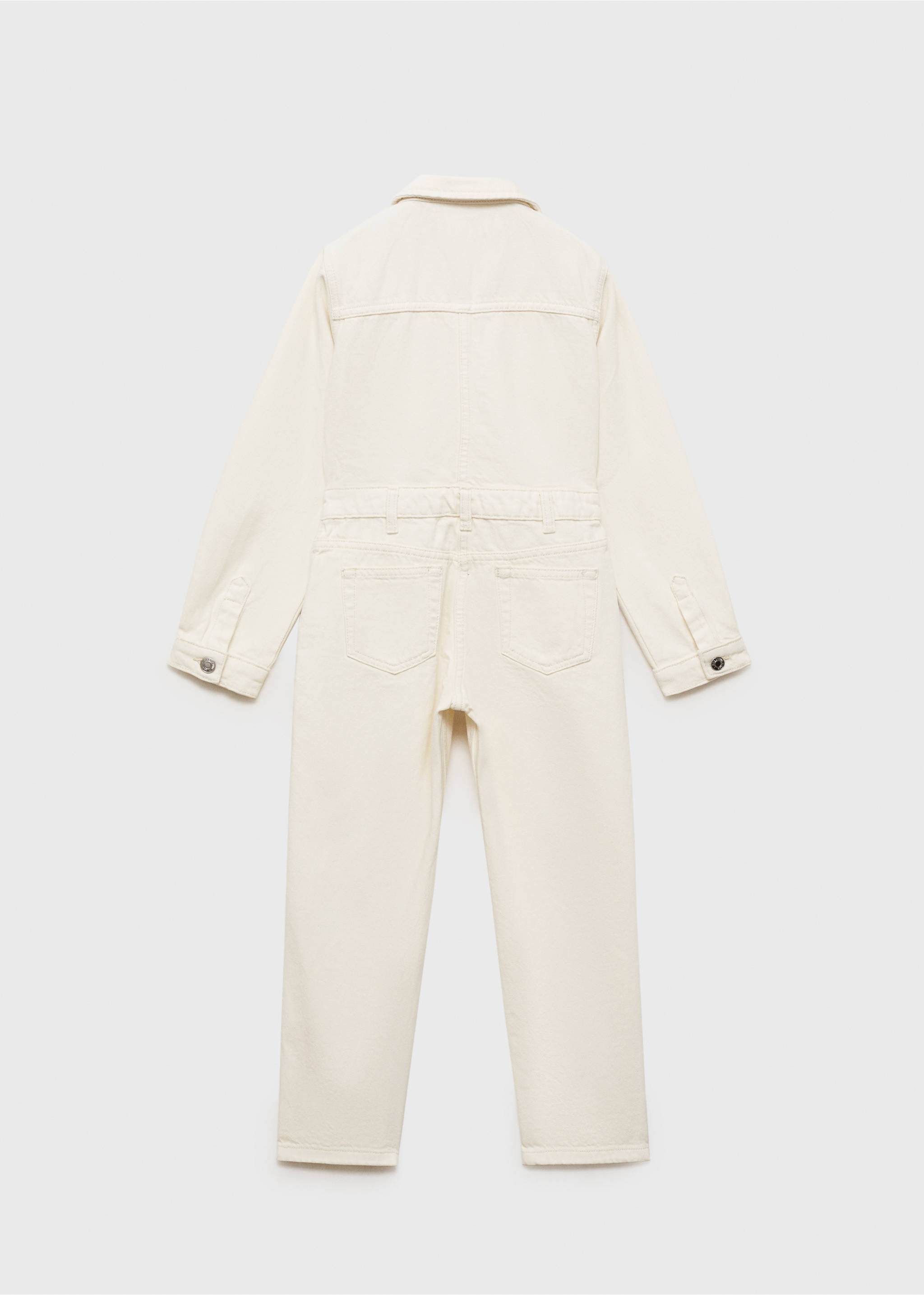 Combi-pantalon en jean - Verso de l’article, Écru. Ref: 87054792-00.