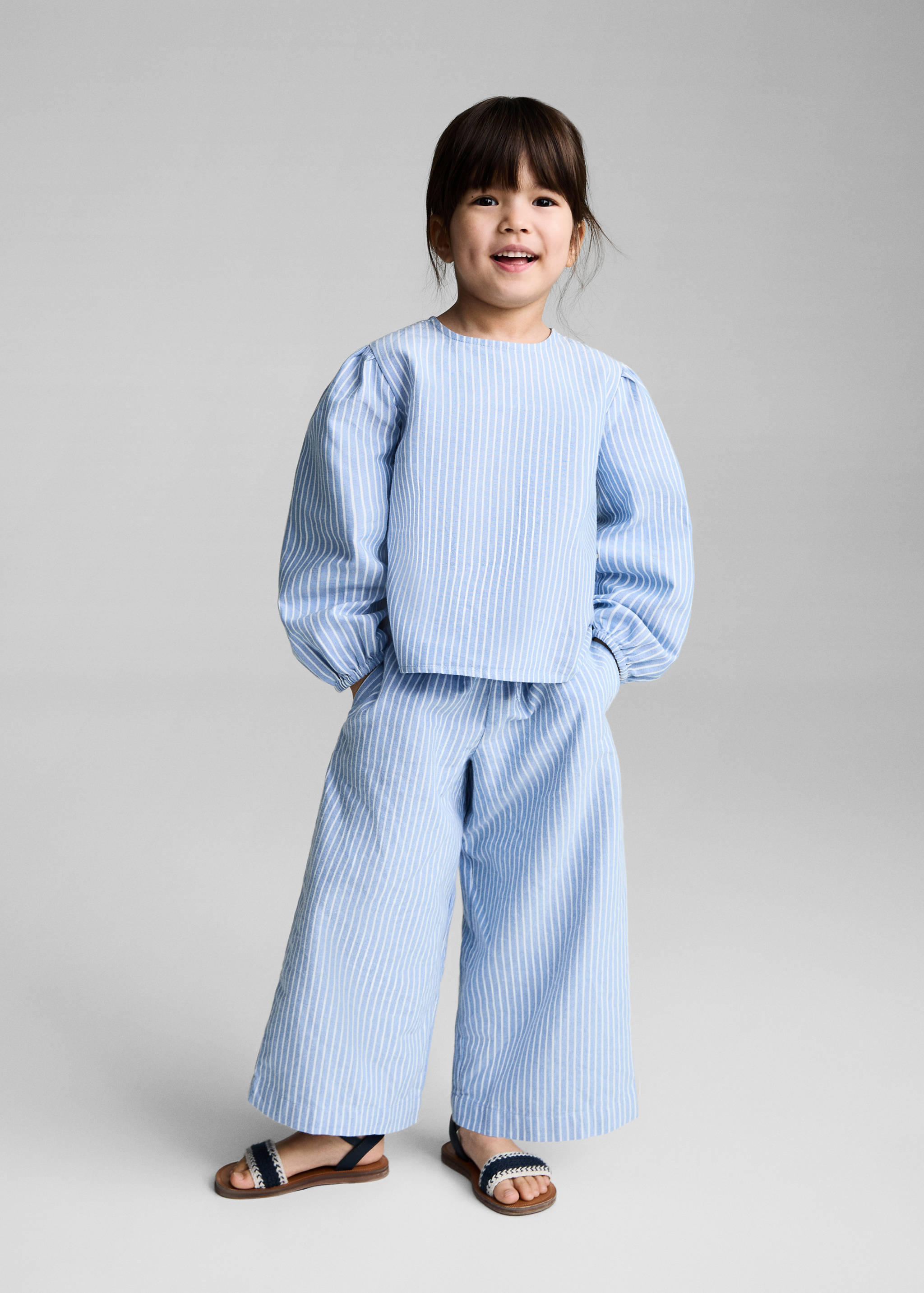 سروال قطني مخط - رؤية عامة