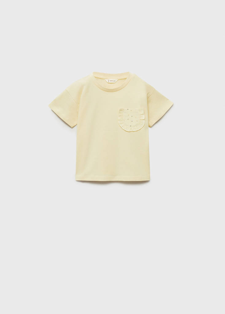 Patch pocket T-shirt — Yellow
