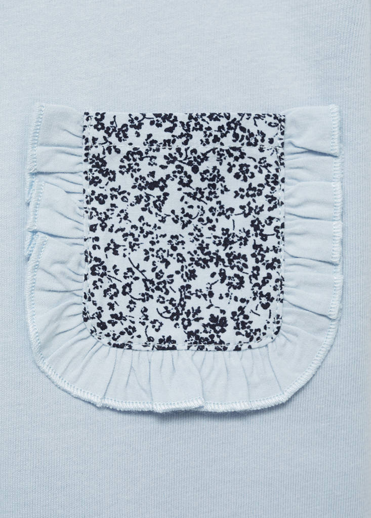 Patch pocket T-shirt — Sky Blue