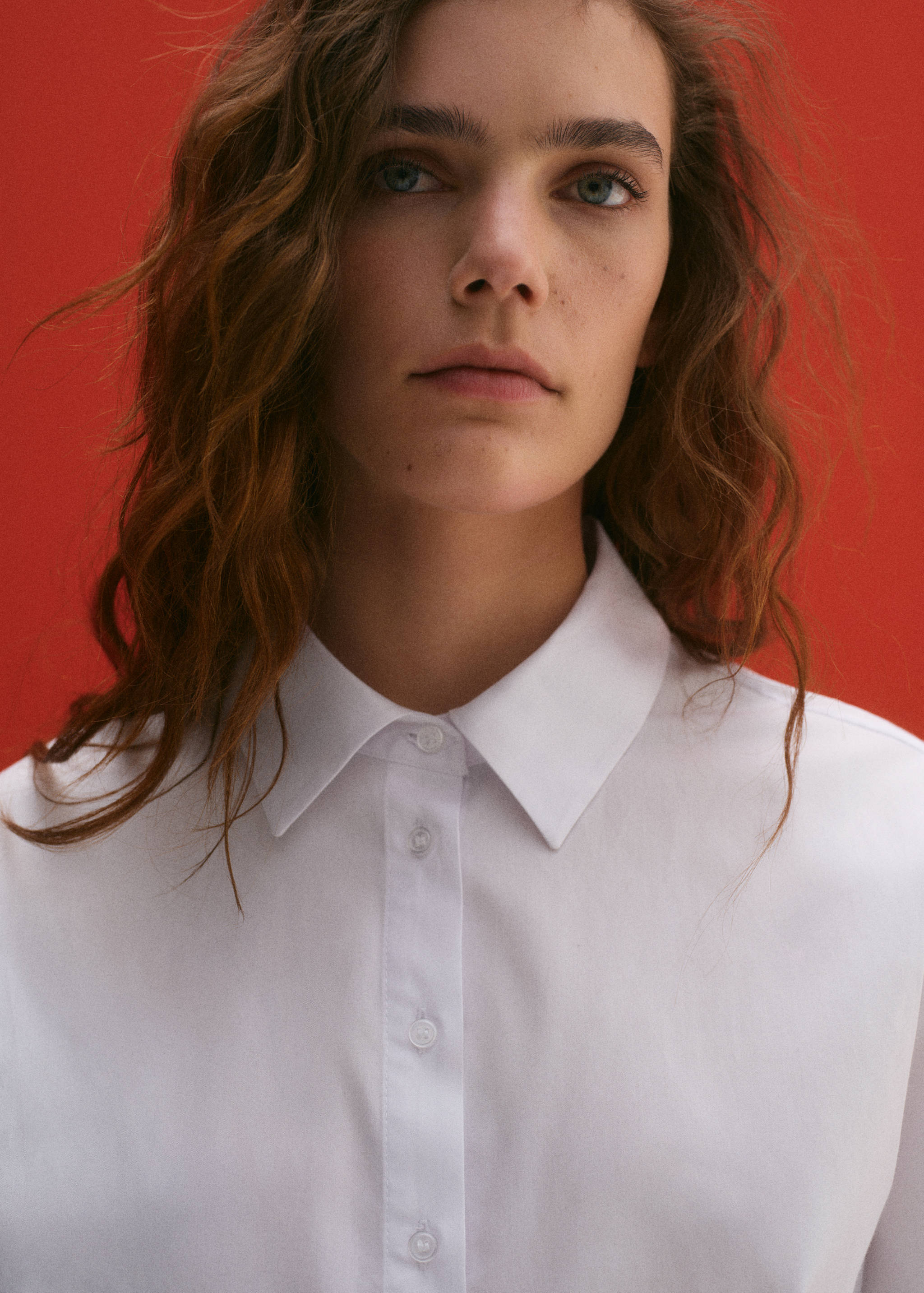 Regular cropped shirt - Details of the article 1