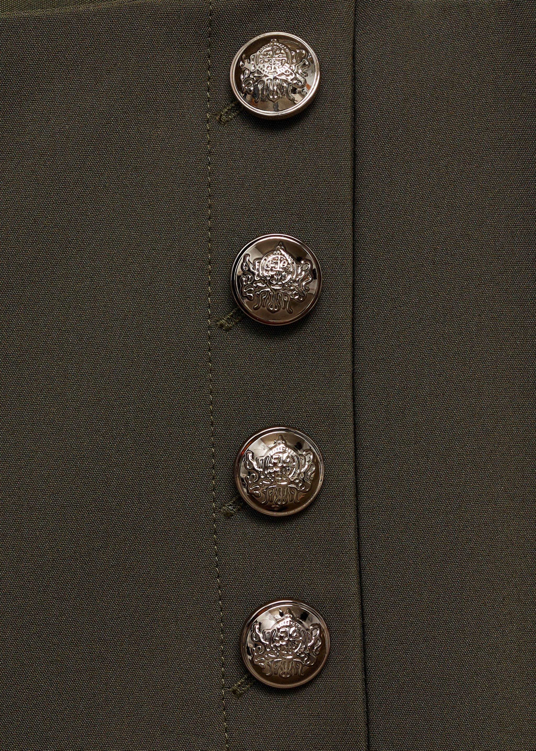 Straight pants with jewel buttons - Details of the article 8