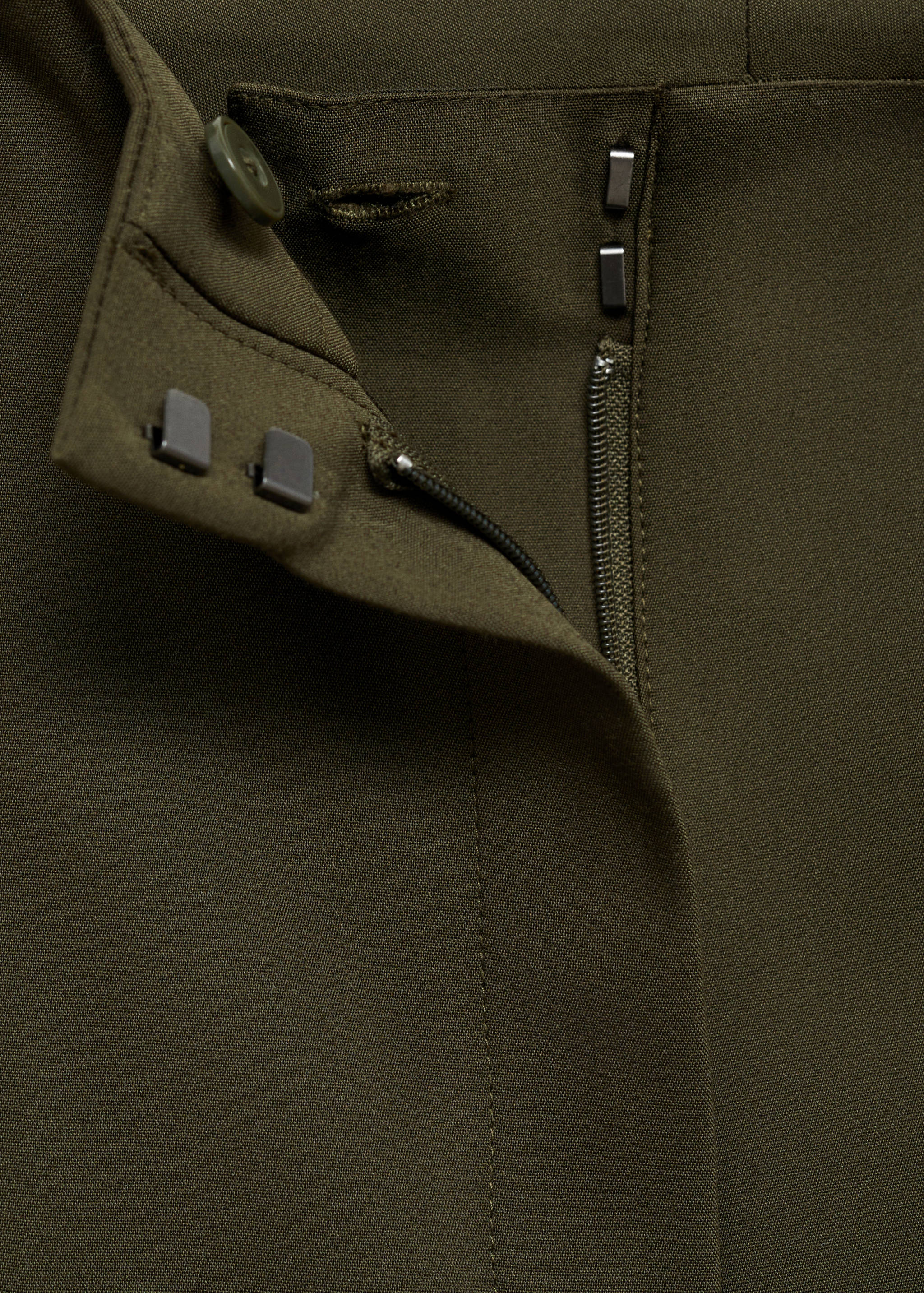 Straight pants with jewel buttons - Details of the article 0