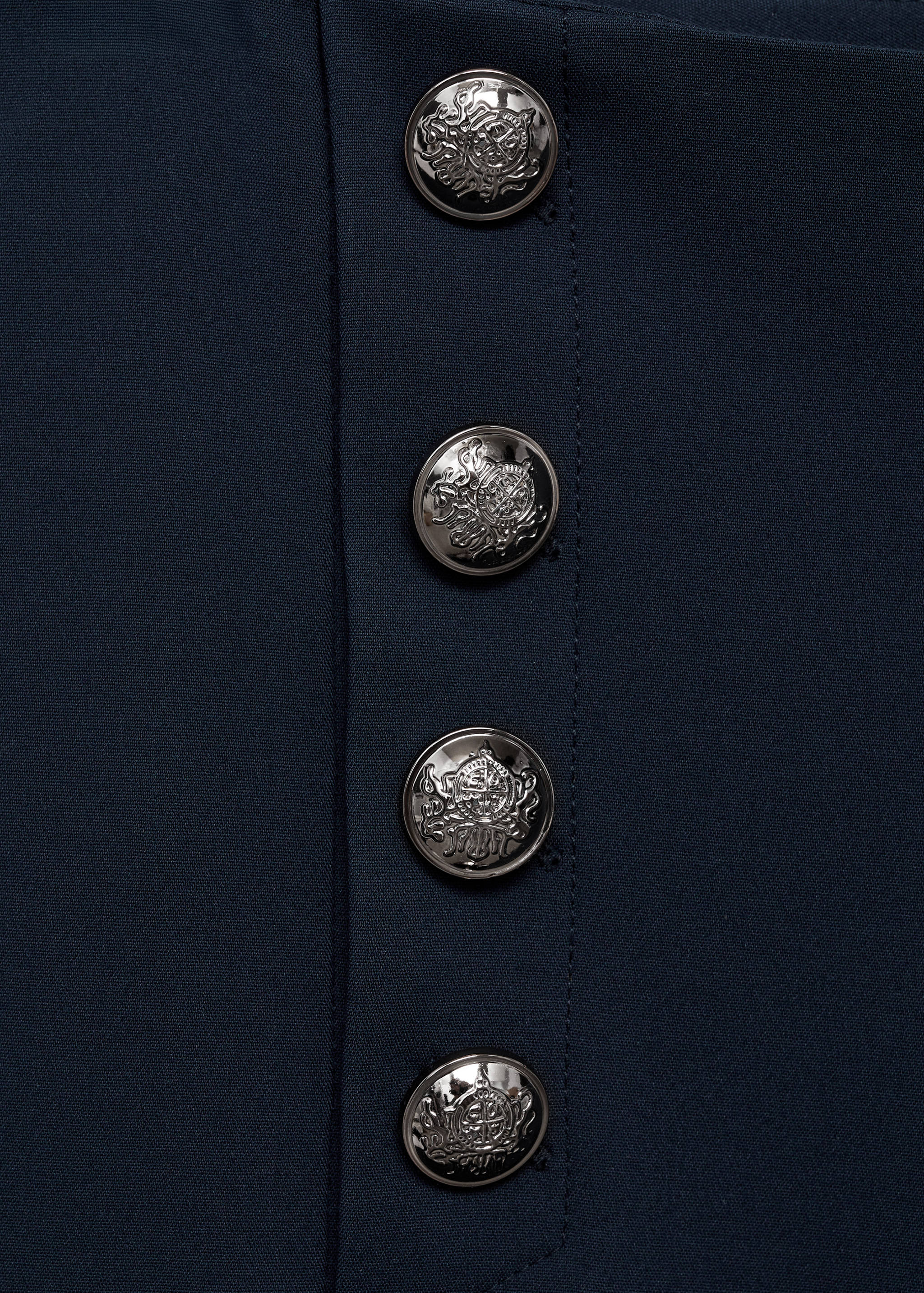 Straight pants with jewel buttons - Details of the article 8