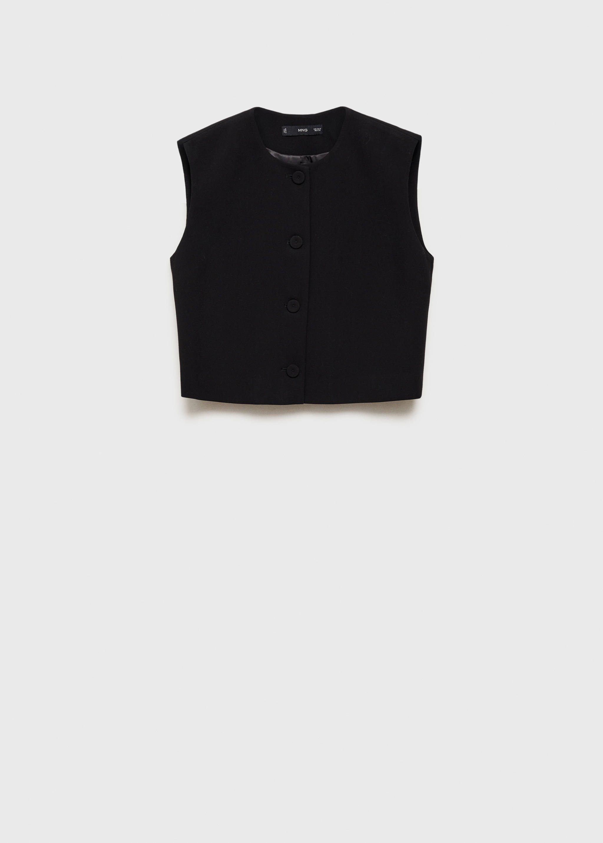 Colete de fato com botões - Artigo sem modelo