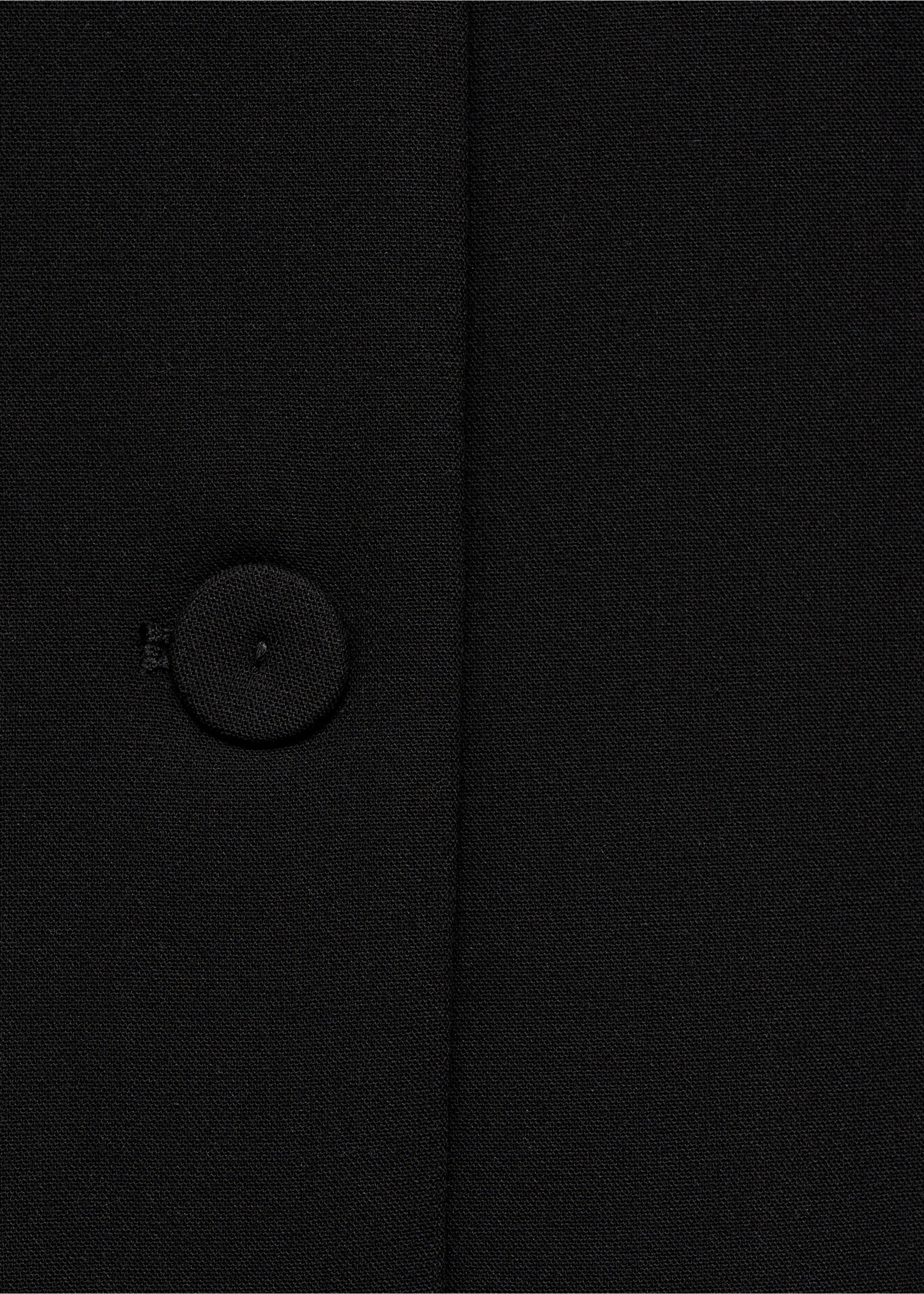 Suit waistcoat with buttons - Details of the article 0, Black. Ref: 87054802-00.